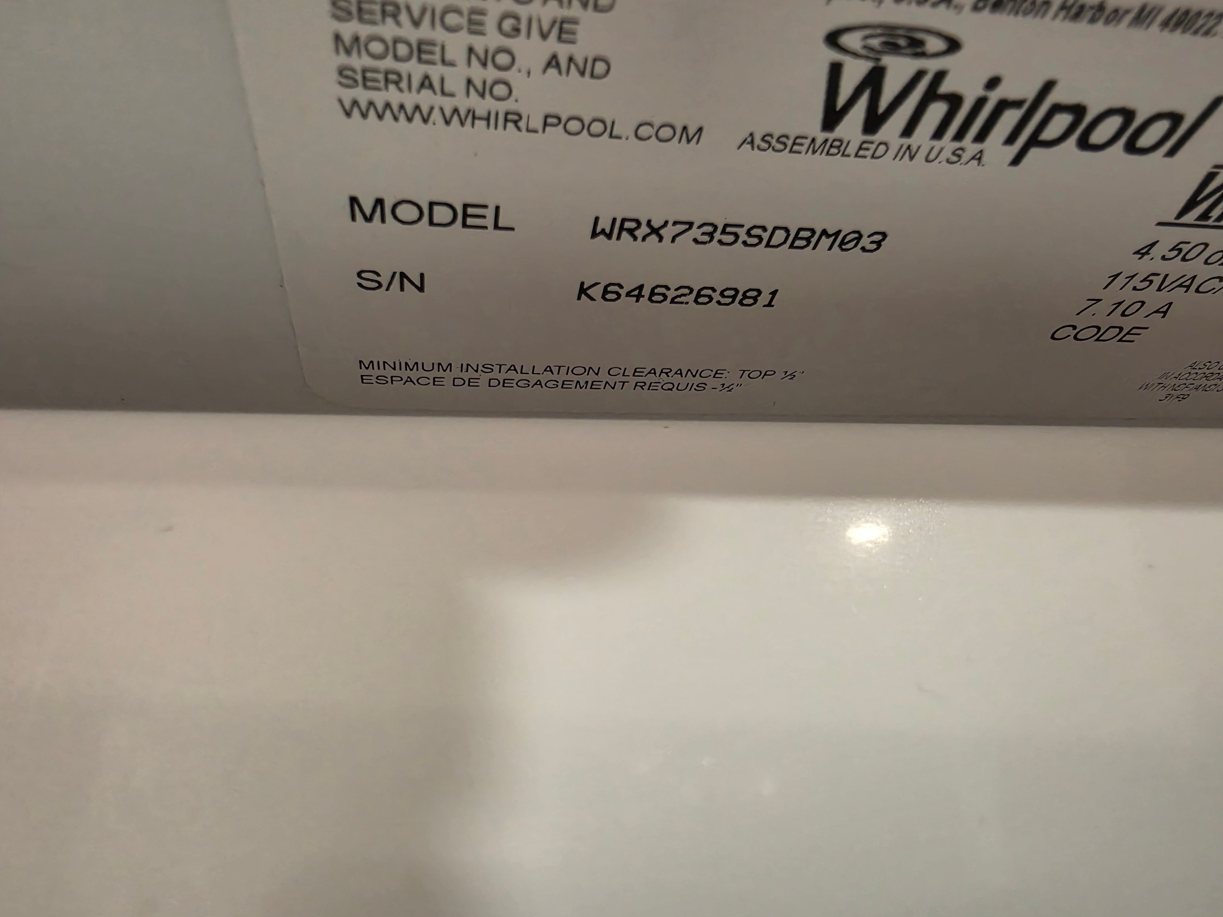 A Sub-Zero Model 550 Whose Freezer Would Not Cool in Woodland Hills (photo 1)
