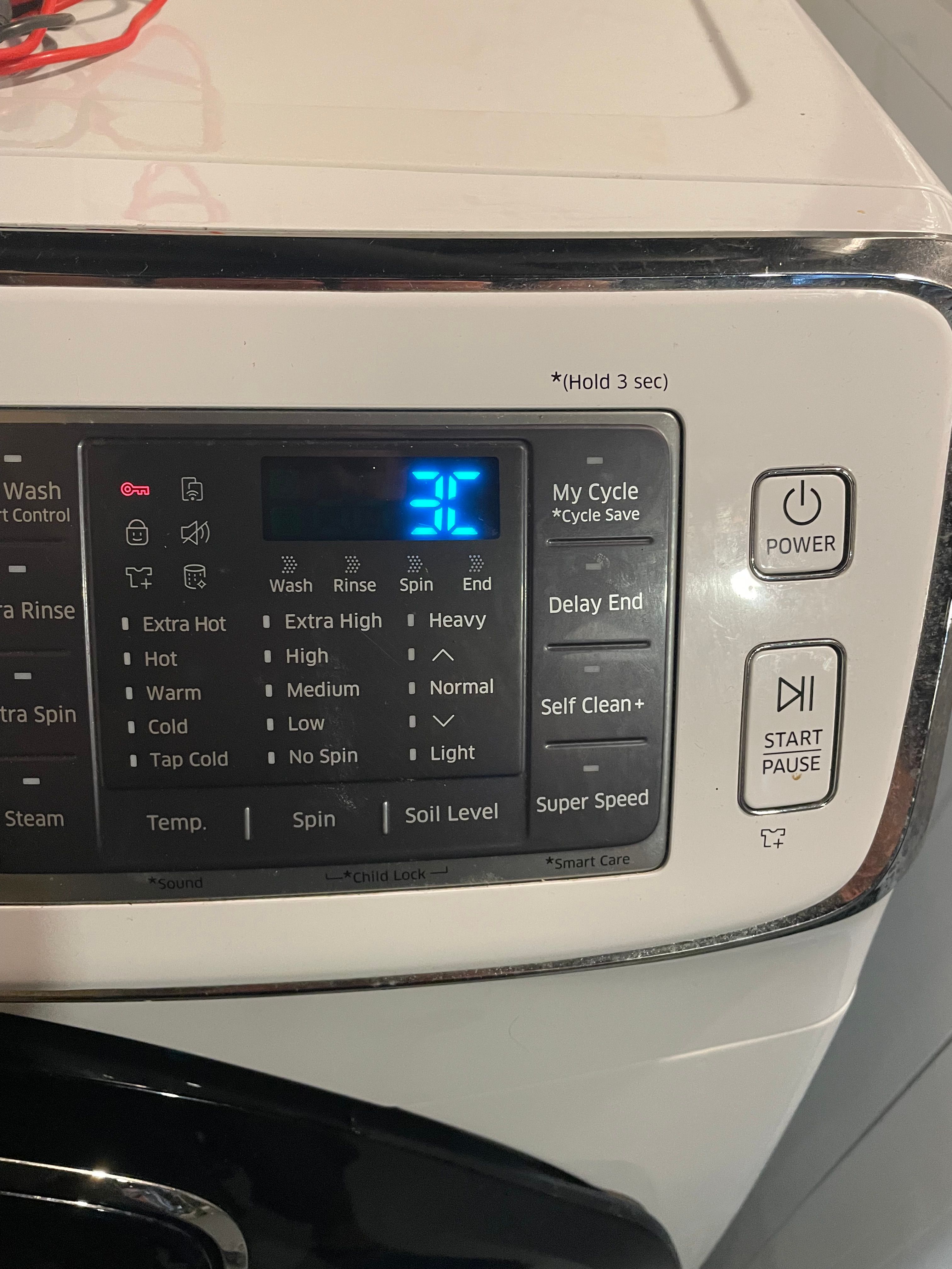 A Samsung Washer With a 3C Error That Stopped After the Door Locked in Glen Ellyn (photo 1)