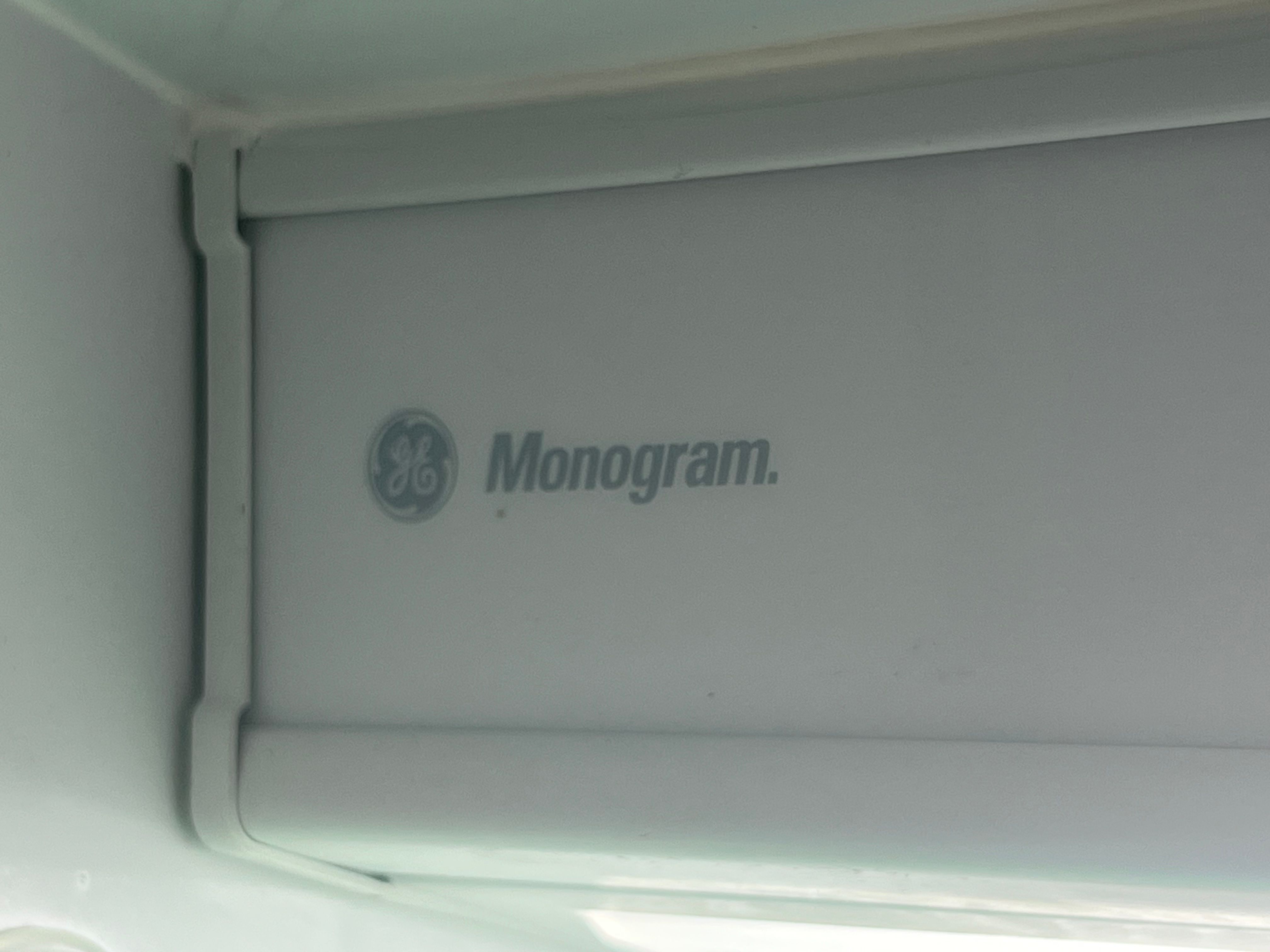 A GE Monogram Built-In With Ice Building Up in the Freezer in Chicago (photo 2)