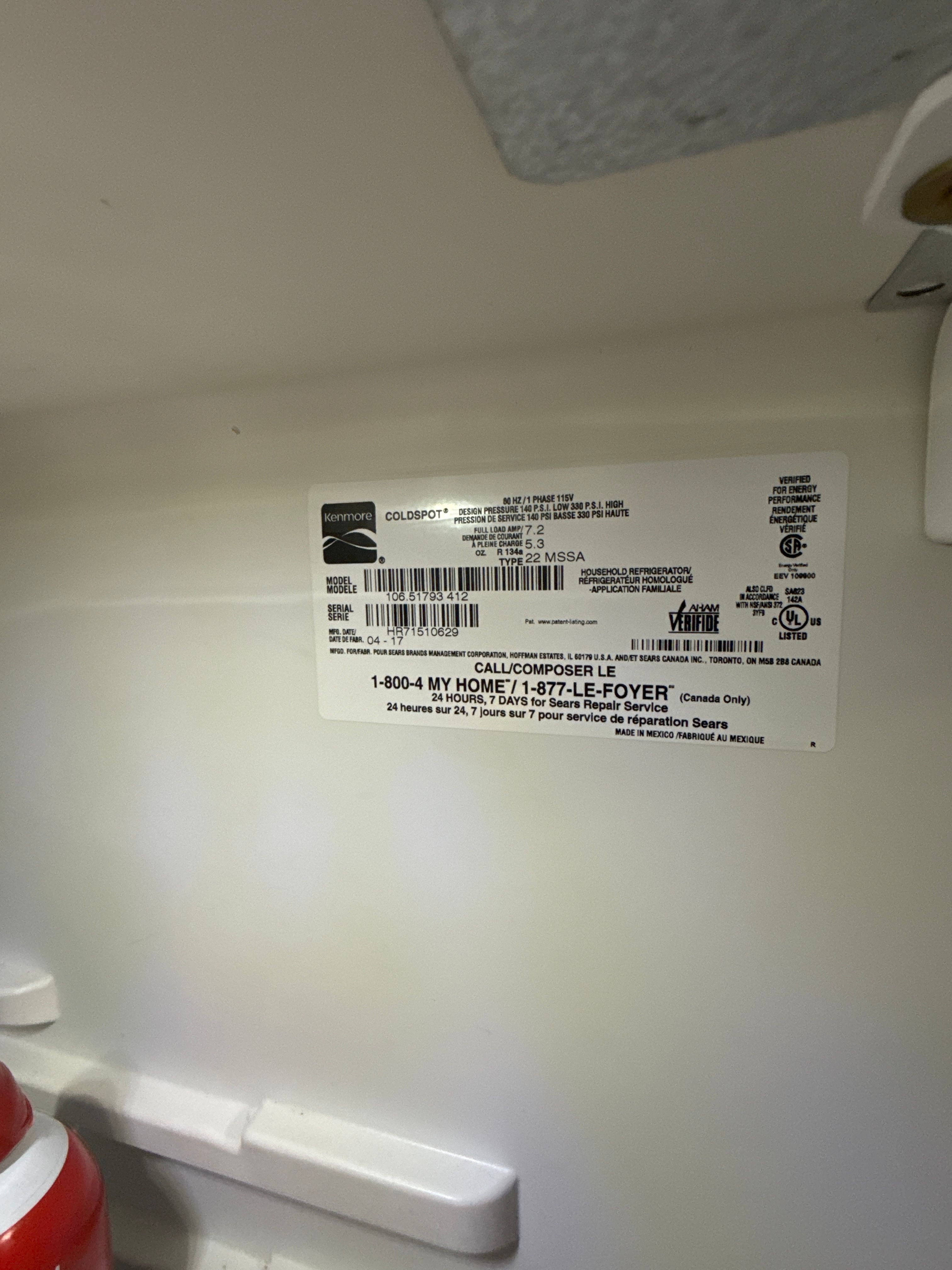 A Kenmore Refrigerator Ice Maker That Stopped Working in Chicago (photo 1)