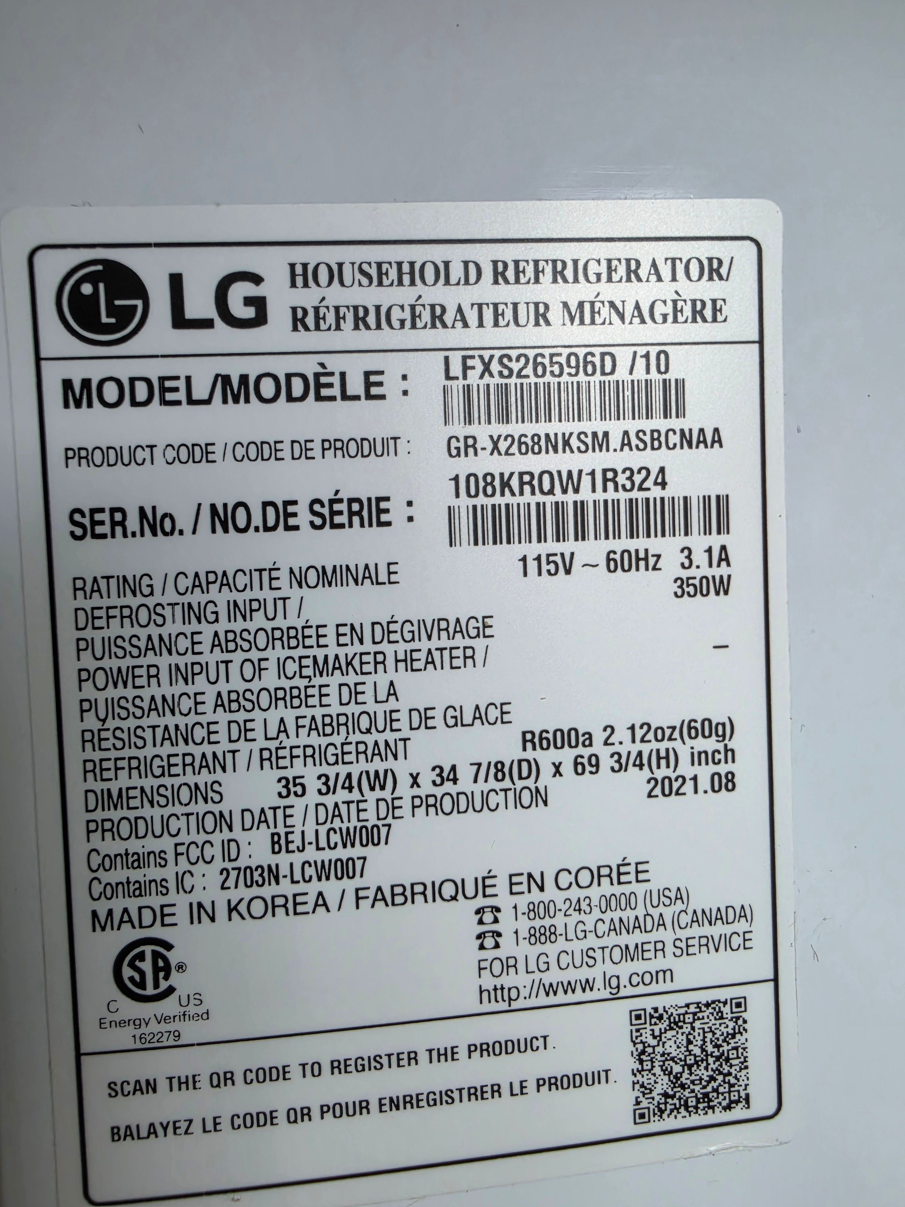 An LG Refrigerator That Stopped Cooling in Both Compartments in Alhambra (photo 2)