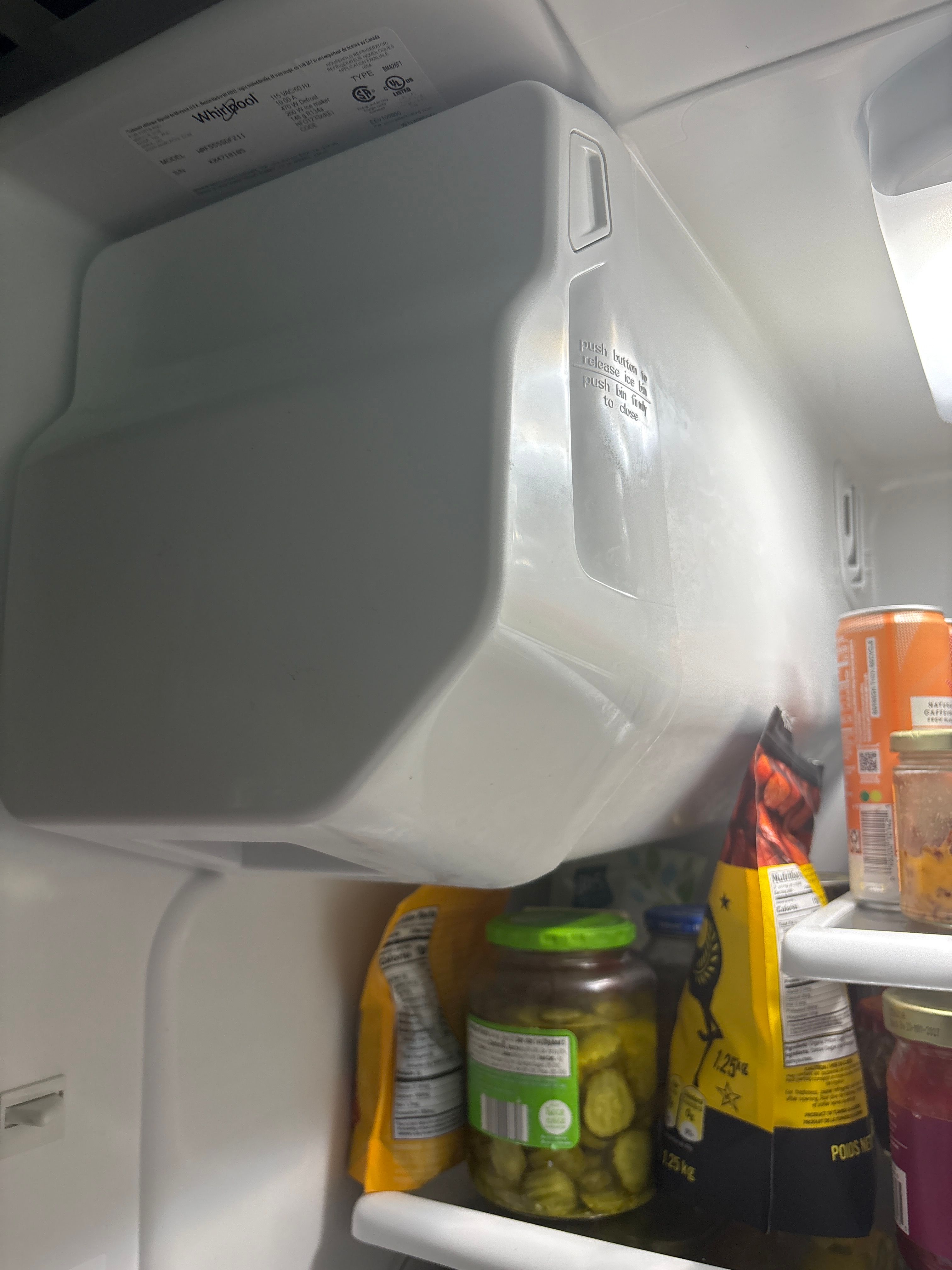 A Whirlpool Refrigerator Ice Maker Not Making Cubes and a Leaking Water Line in Lisle (photo 1)