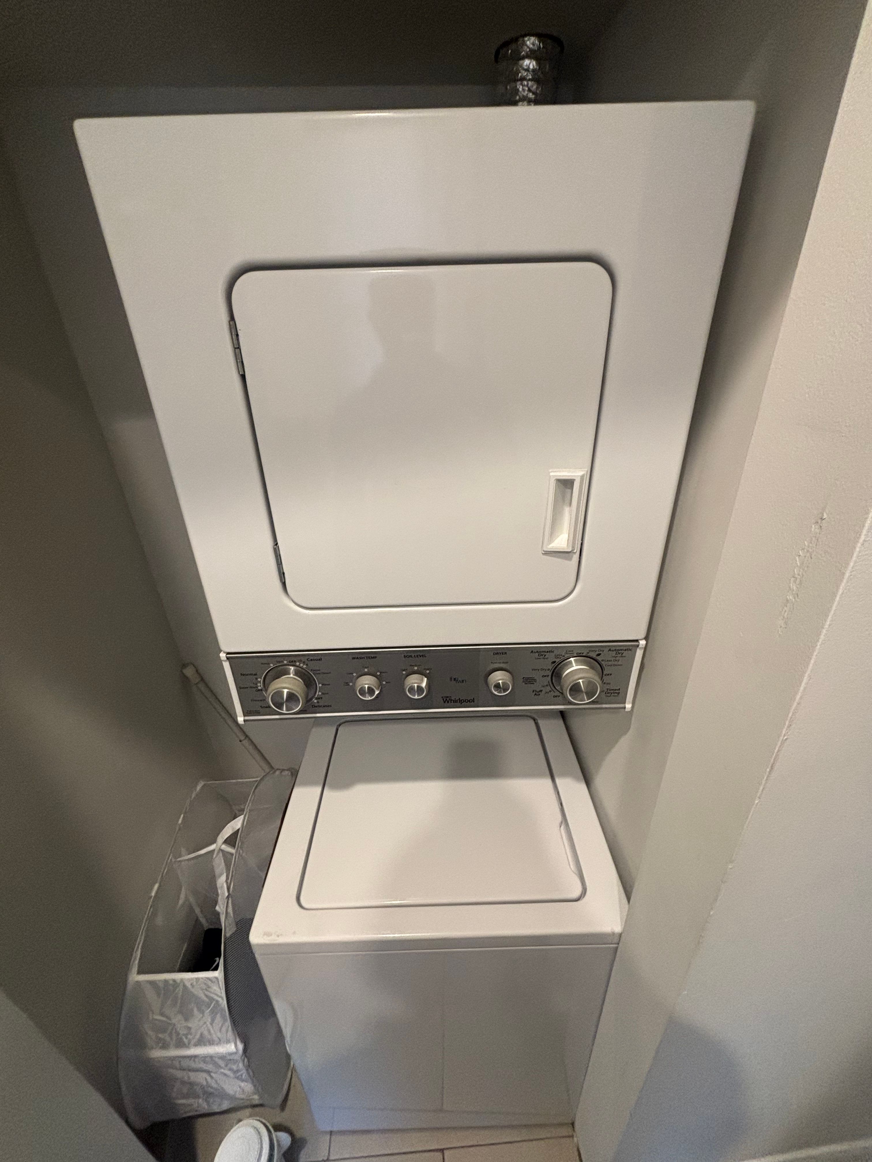 A Stackable Whirlpool Washer With Mold and a Worn Tub Seal in Chicago (photo 1)