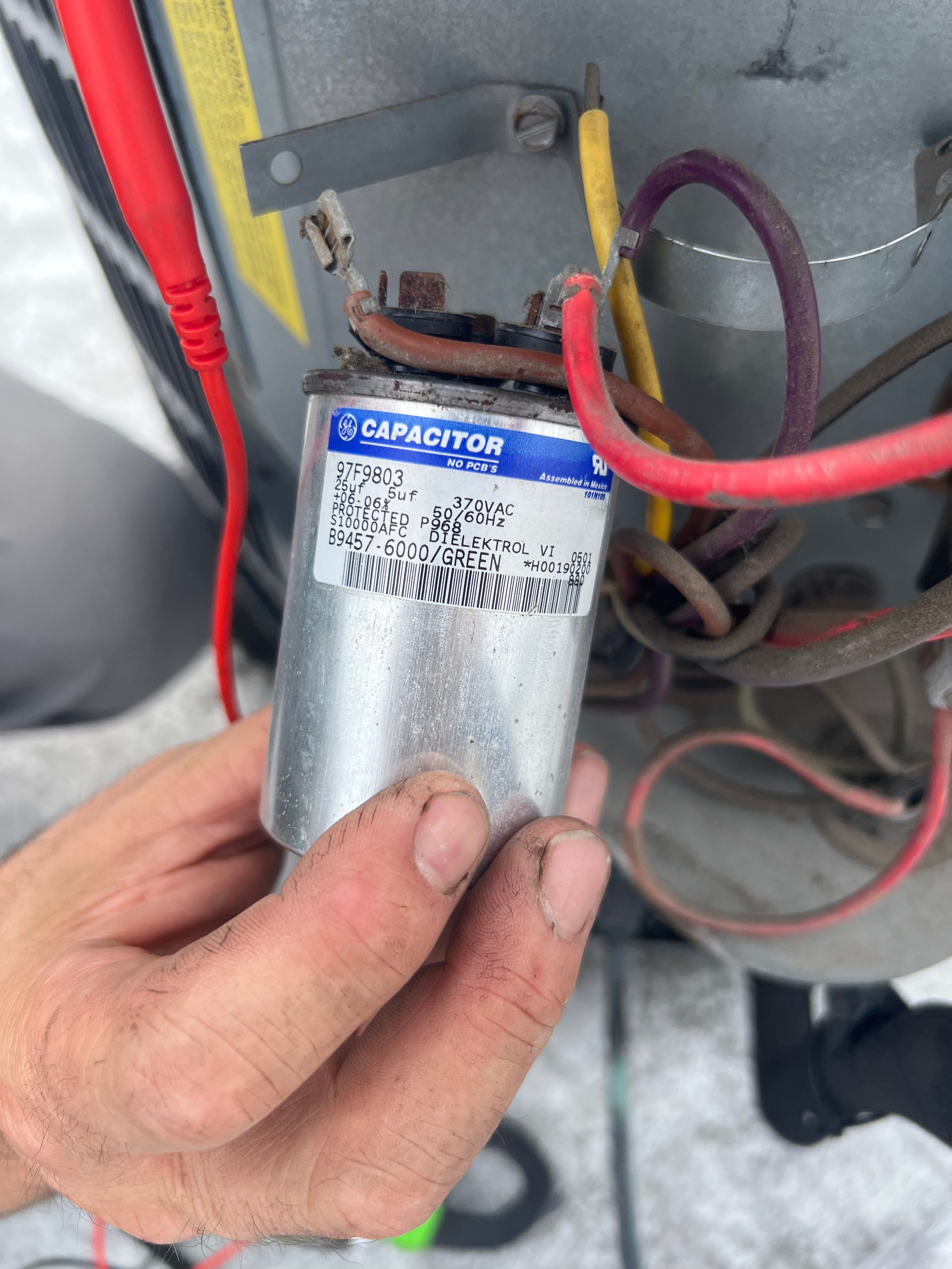 A Central AC Not Cooling Fixed With a Start Capacitor in Uptown, Chicago (photo 1)