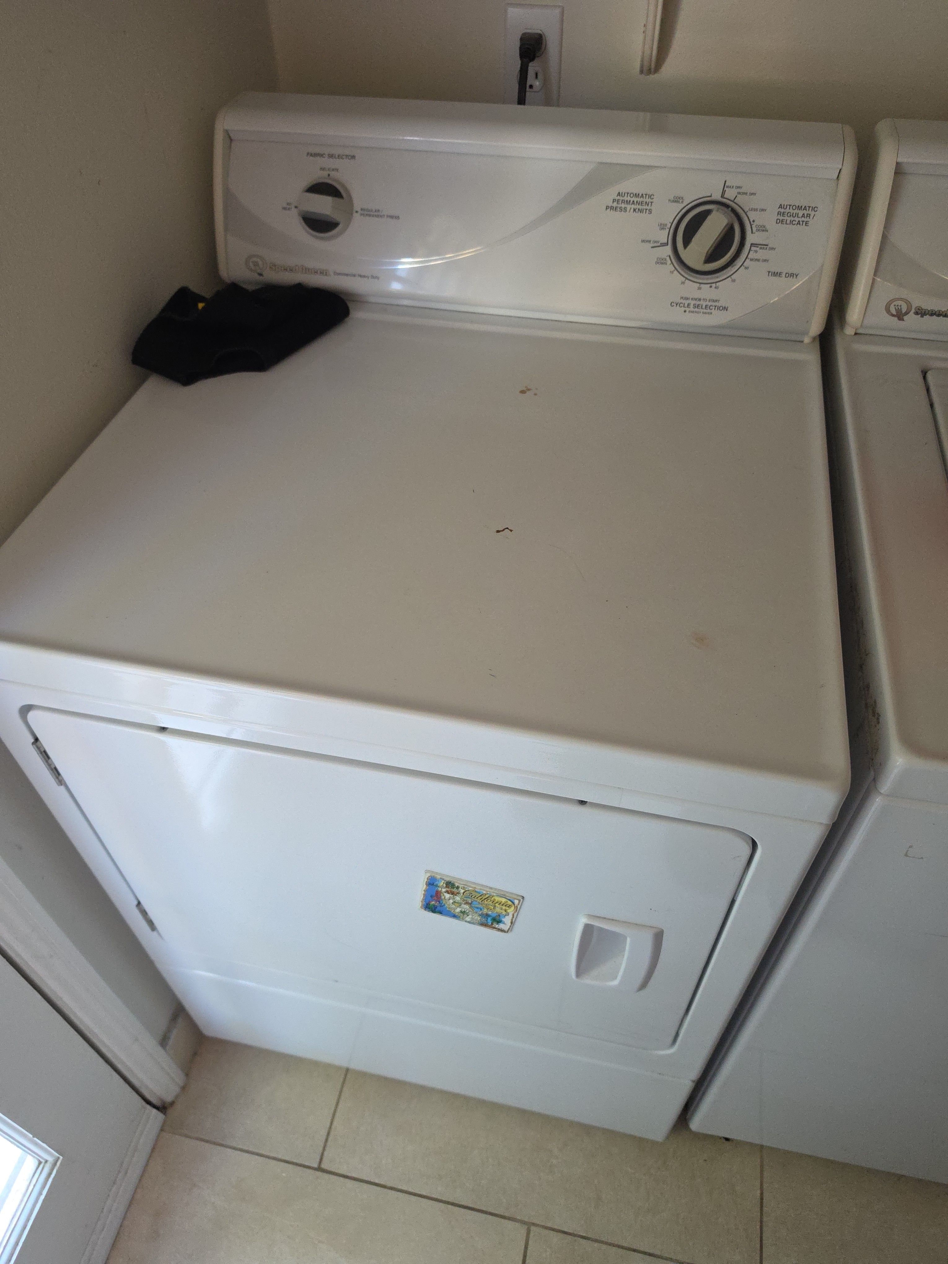 A Speed Queen Gas Dryer That Would Not Heat in Sierra Madre (photo 1)