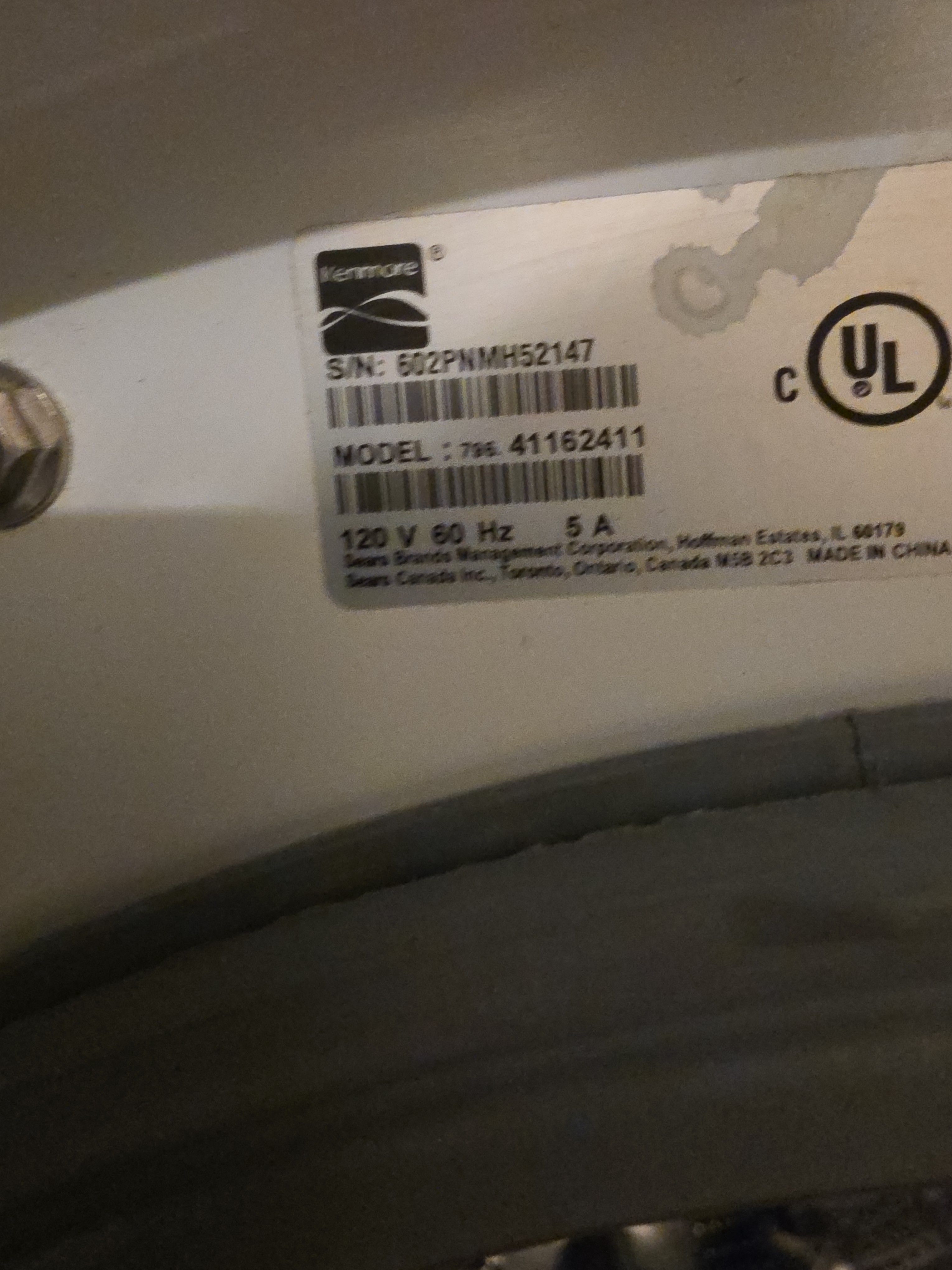 A Kenmore Stackable Washer Leaving a Puddle the Next Day in Pasadena (photo 2)