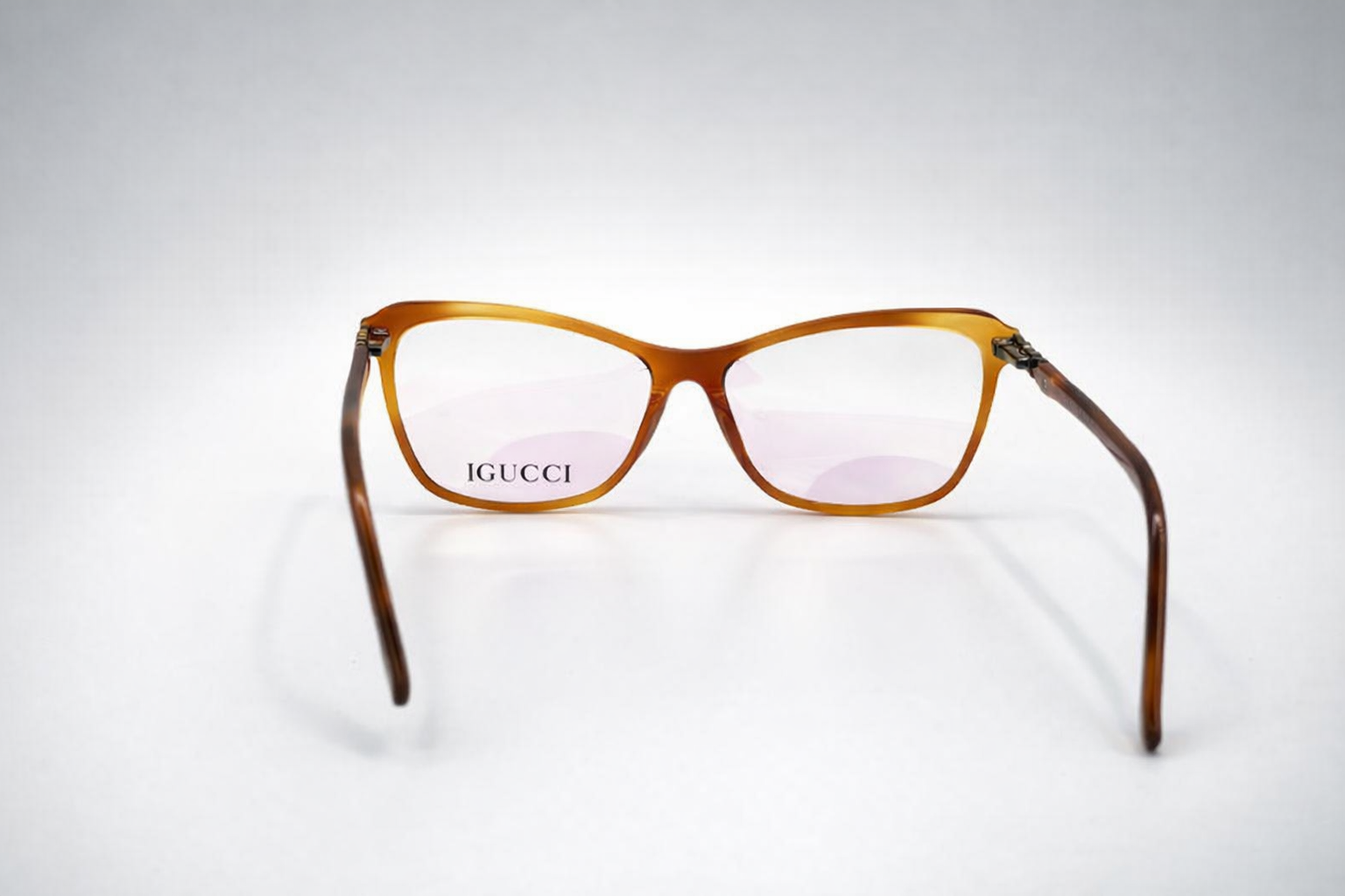 Gucci Cat Eye Glasses - Light Brown 