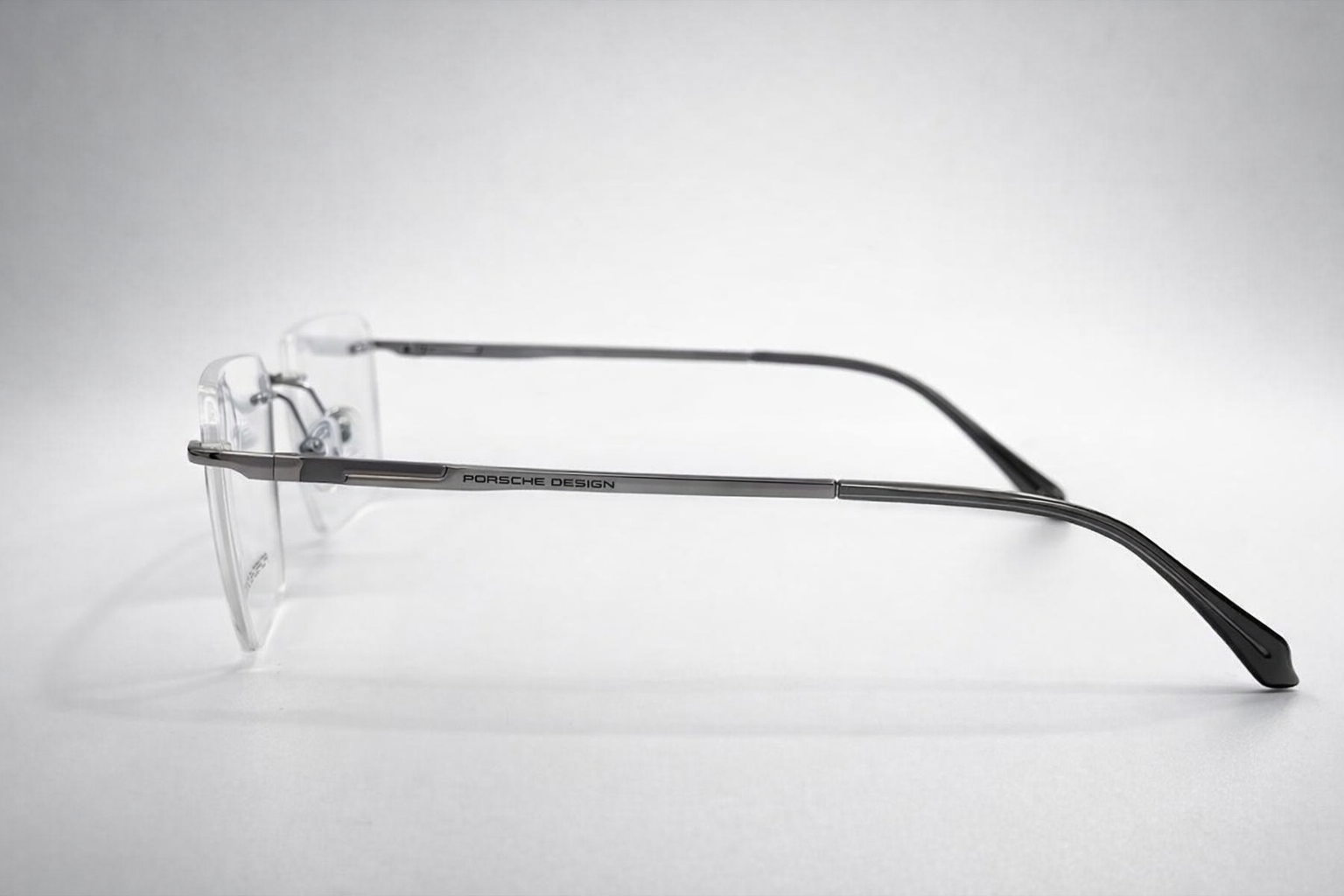 Porsche Design Rectangular Glasses - Metal Frame White