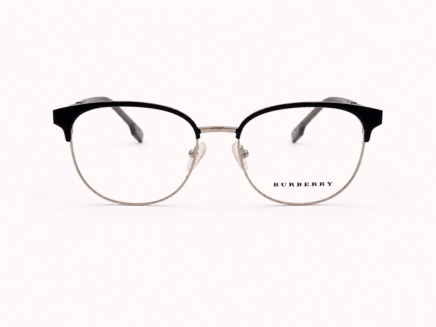 Burberry Round Glasses - Metal Frame Silver