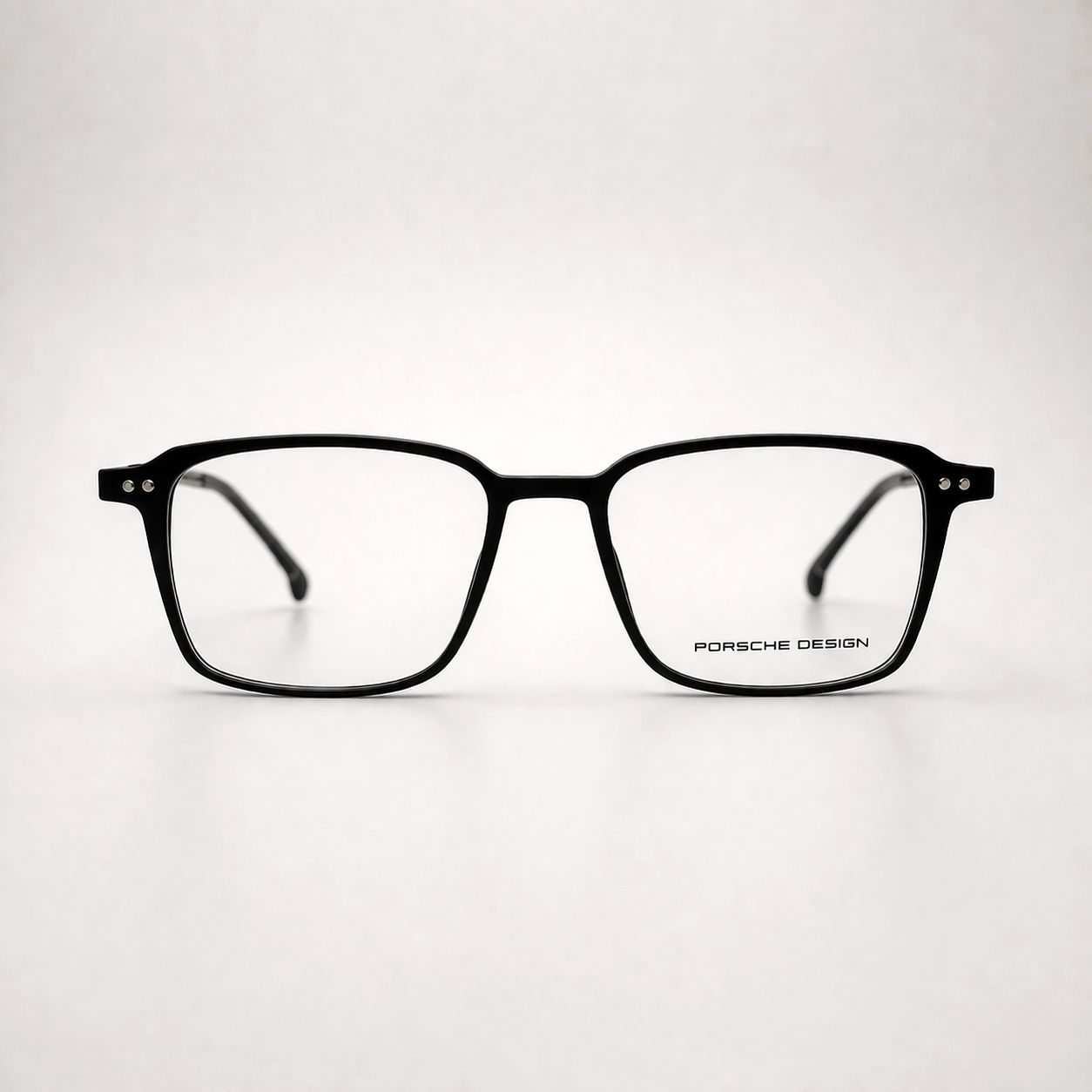 Porsche Design Rectangular Glasses - Metal Frame Black
