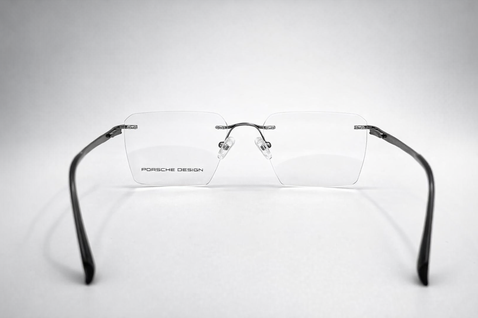 Porsche Design Rectangular Glasses - Metal Frame White