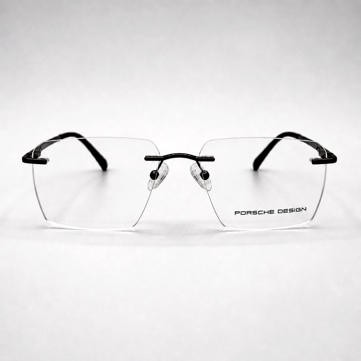 Porsche Design Rectangular Glasses - Metal Frame White