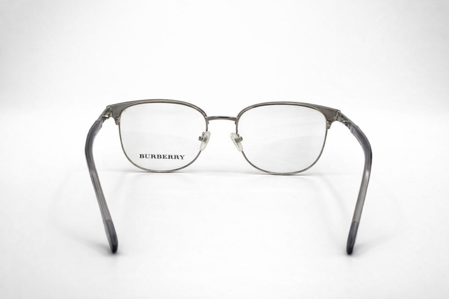 Burberry Round Glasses - Metal Frame Silver