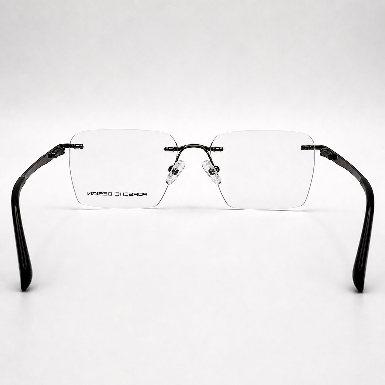 Porsche Design Rectangular Glasses - Metal Frame White