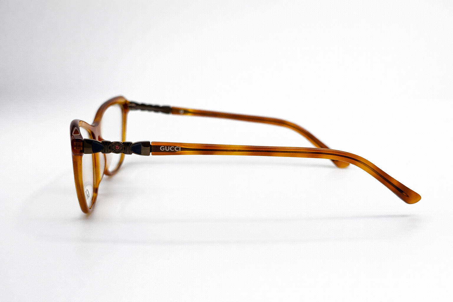 Gucci Cat Eye Glasses - Light Brown 