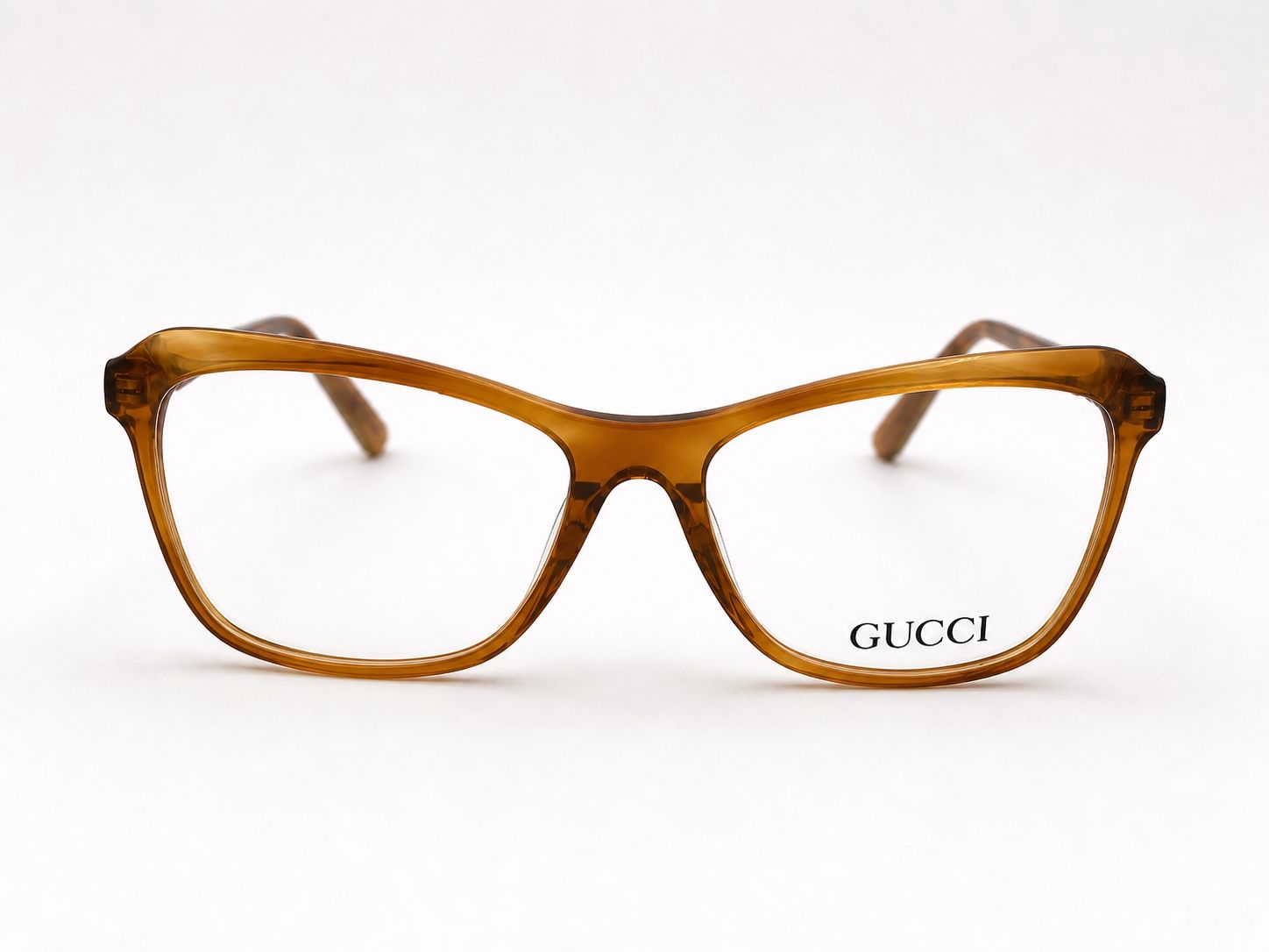 Gucci Cat Eye Glasses - Light Brown 