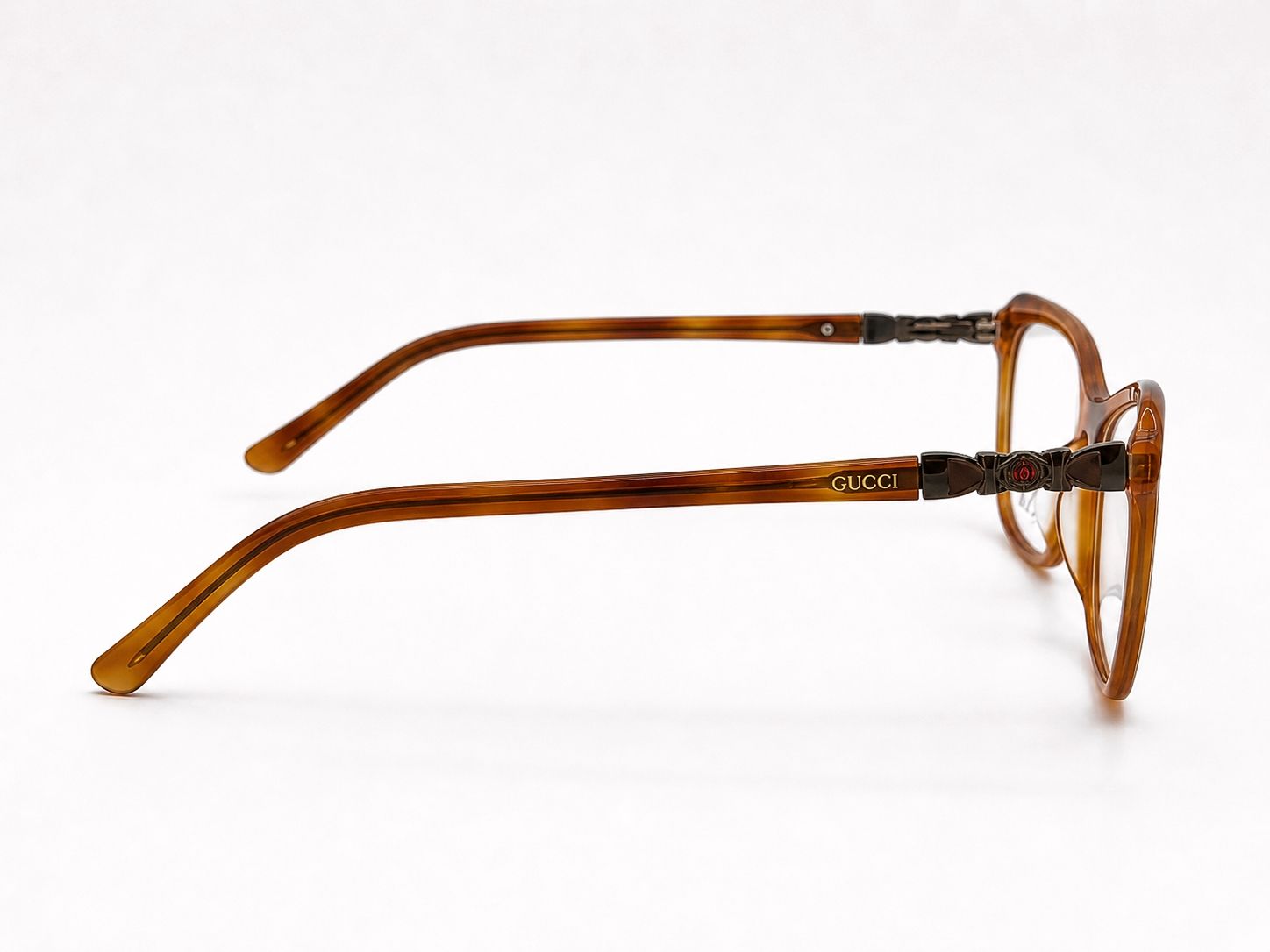 Gucci Cat Eye Glasses - Light Brown 