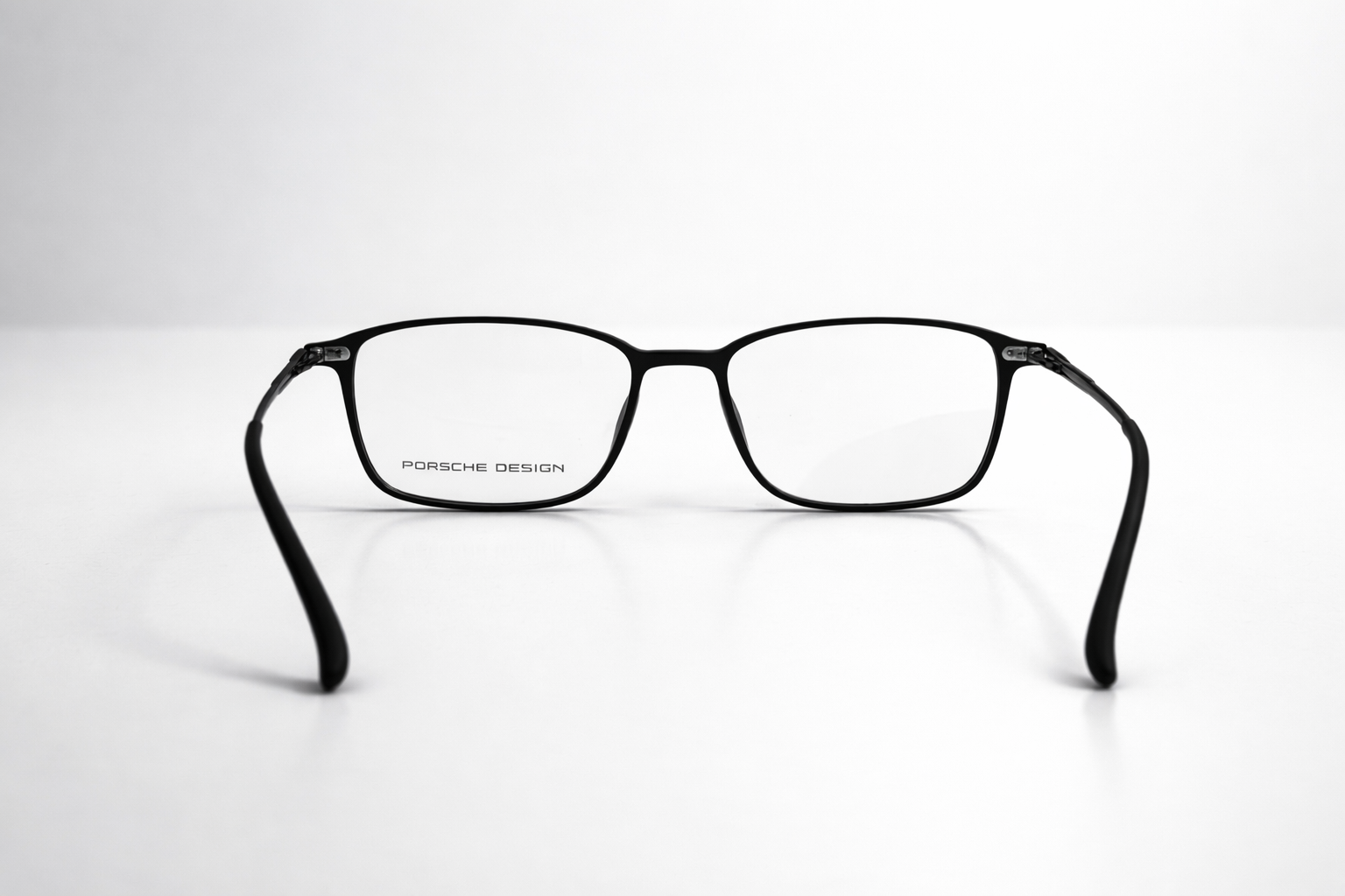 Porsche Design Rectangular Glasses - Metal Frame Black