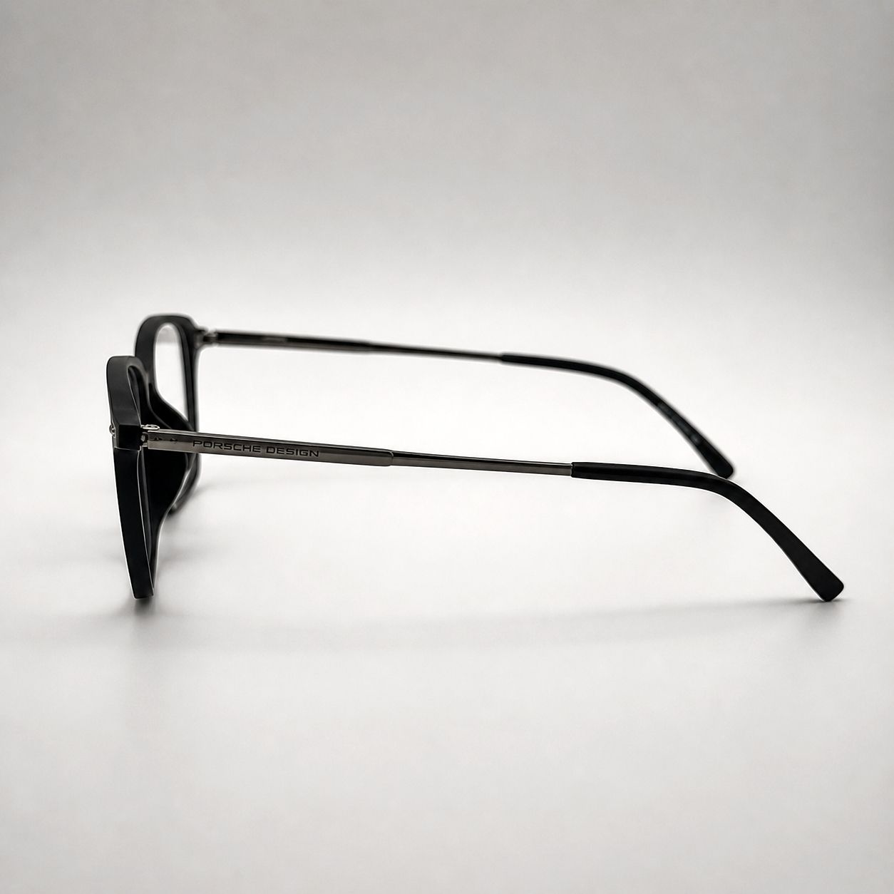 Porsche Design Rectangular Glasses - Metal Frame Black