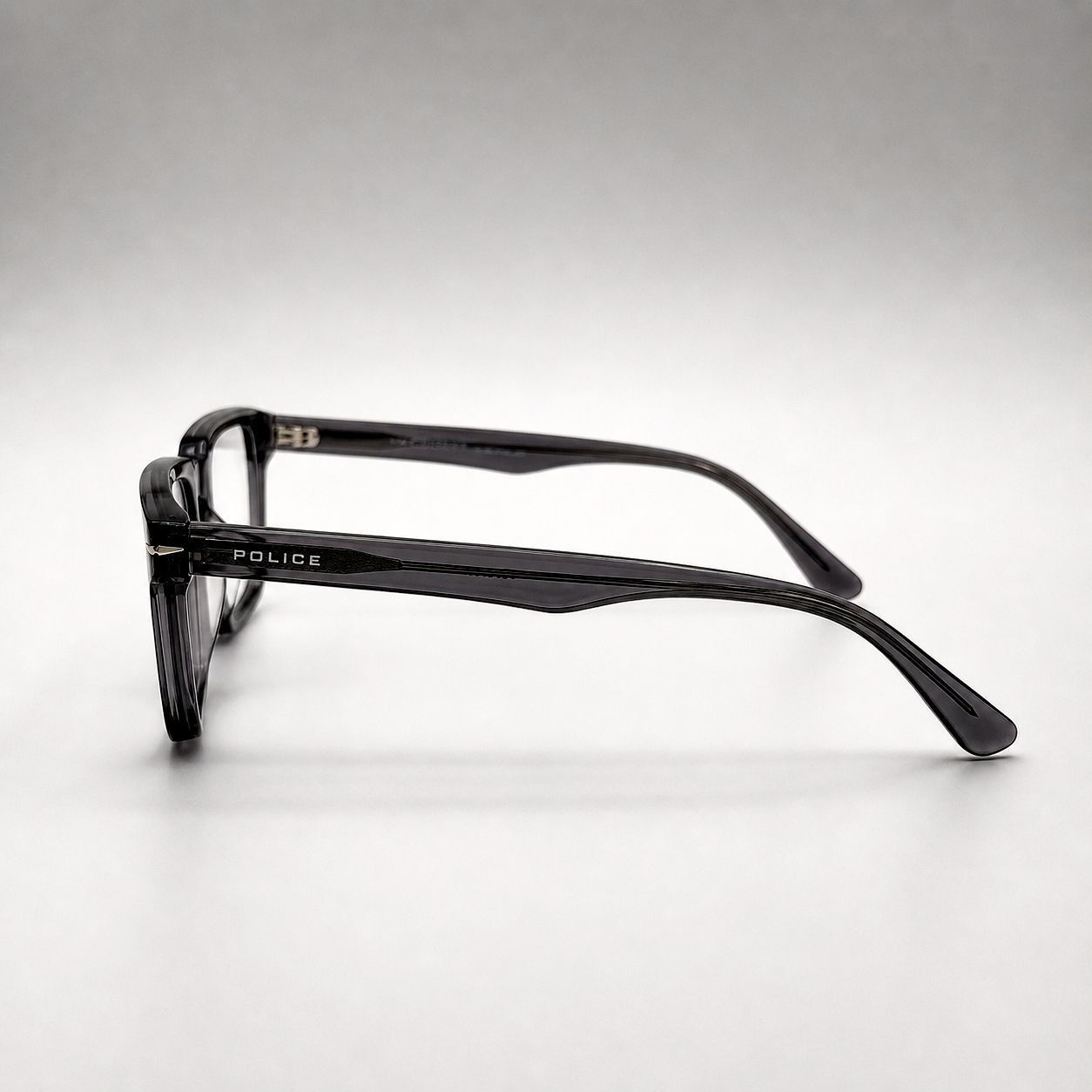 Police Rectangular Glasses - Silver