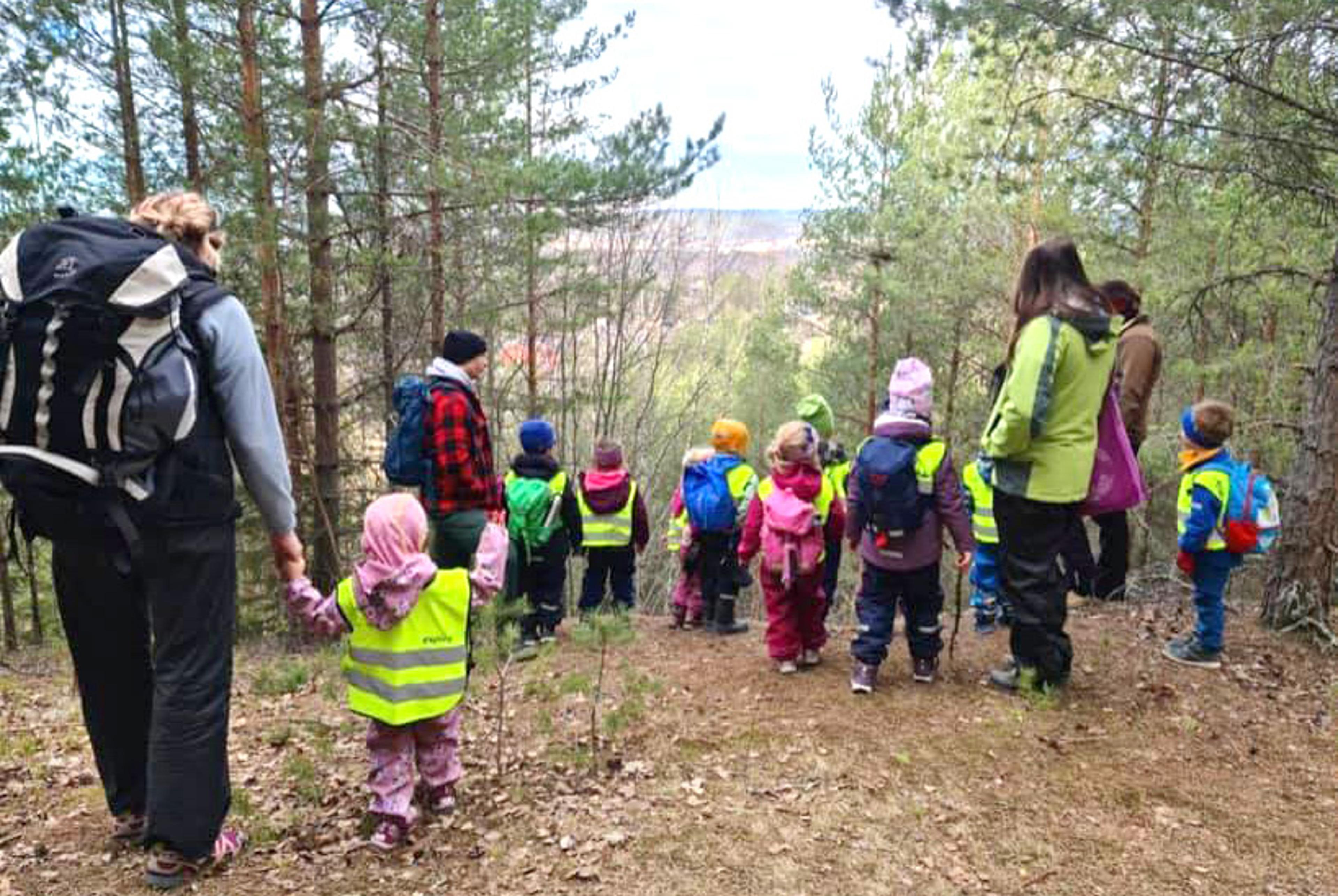 Barna i Espira Trygstad går ofte på tur i området