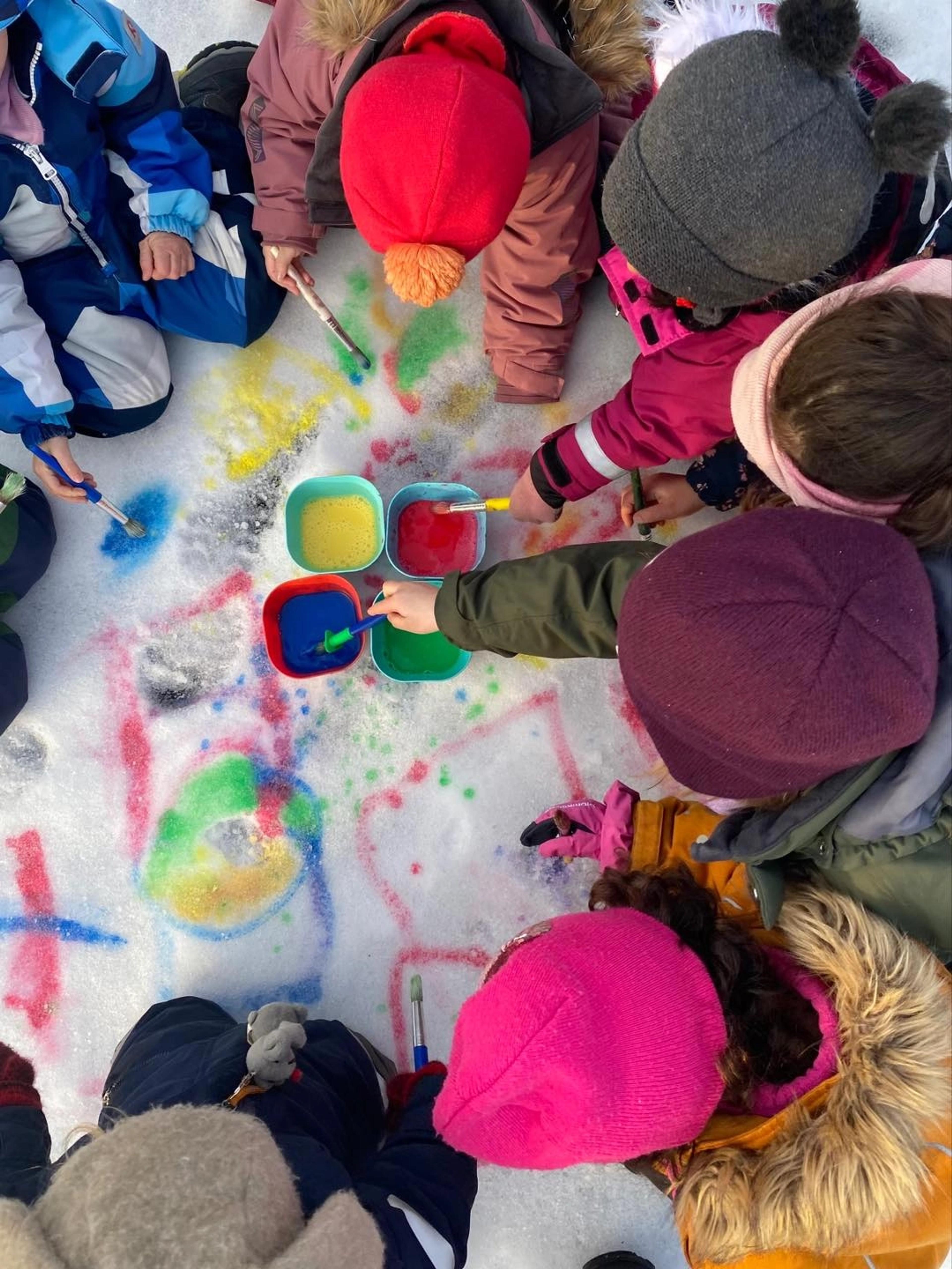 Barn som er sammen i Espira Grønnestølen