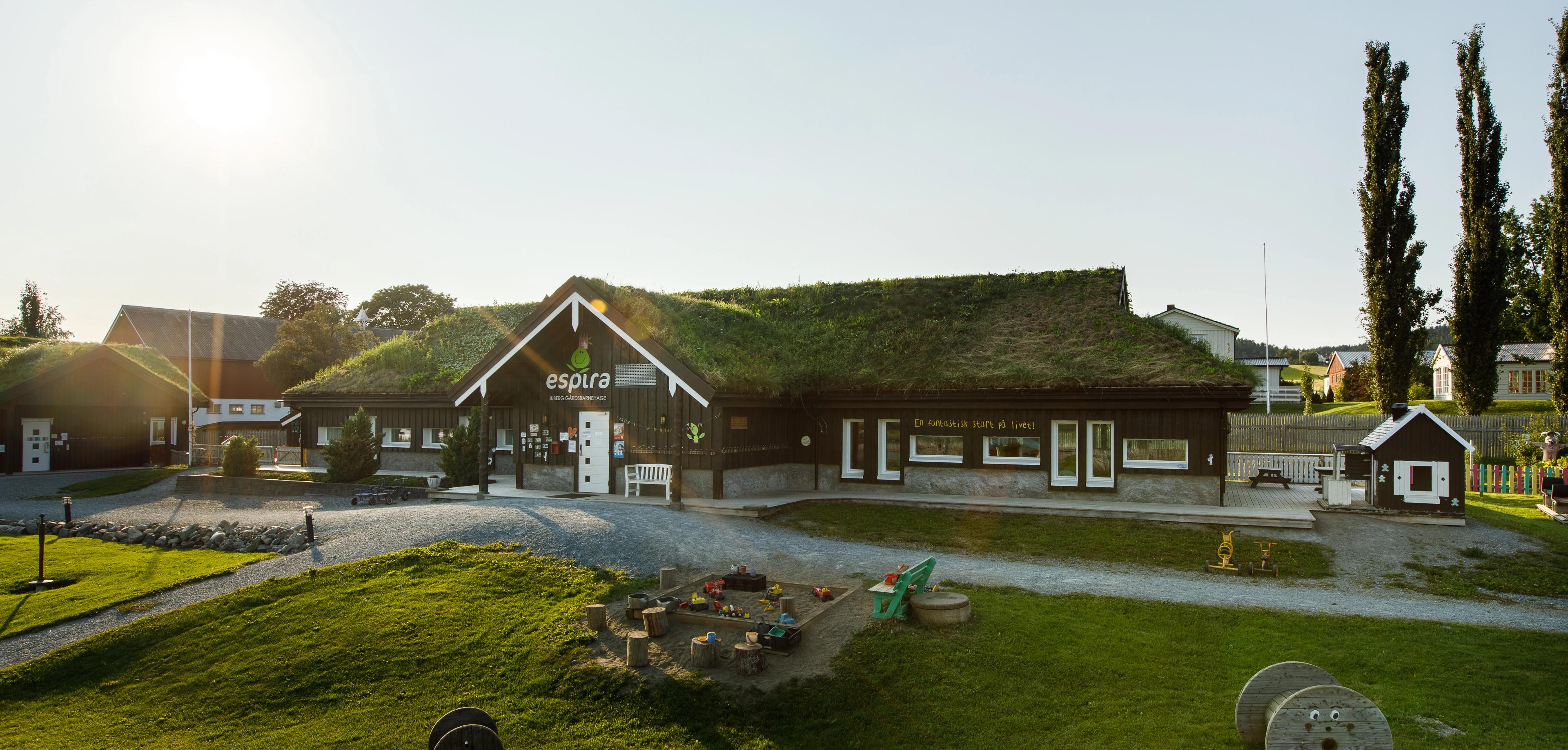 Espira Juberg Gårdsbarnehage i Frosta kommune - gårdsbarnehage med fantastisk uteområde