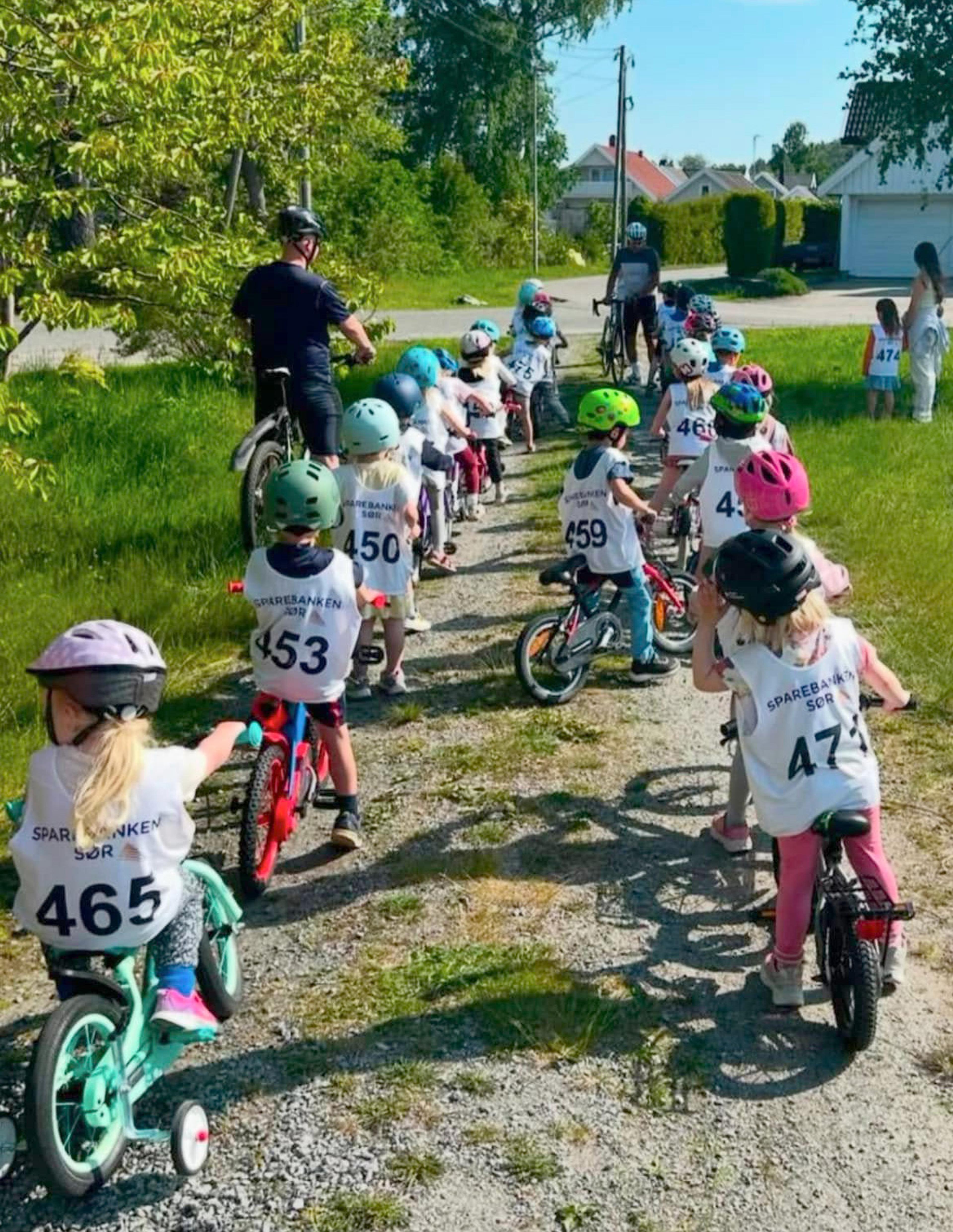 Espira Holbekk arrangerer sykkeløp i barnehagen