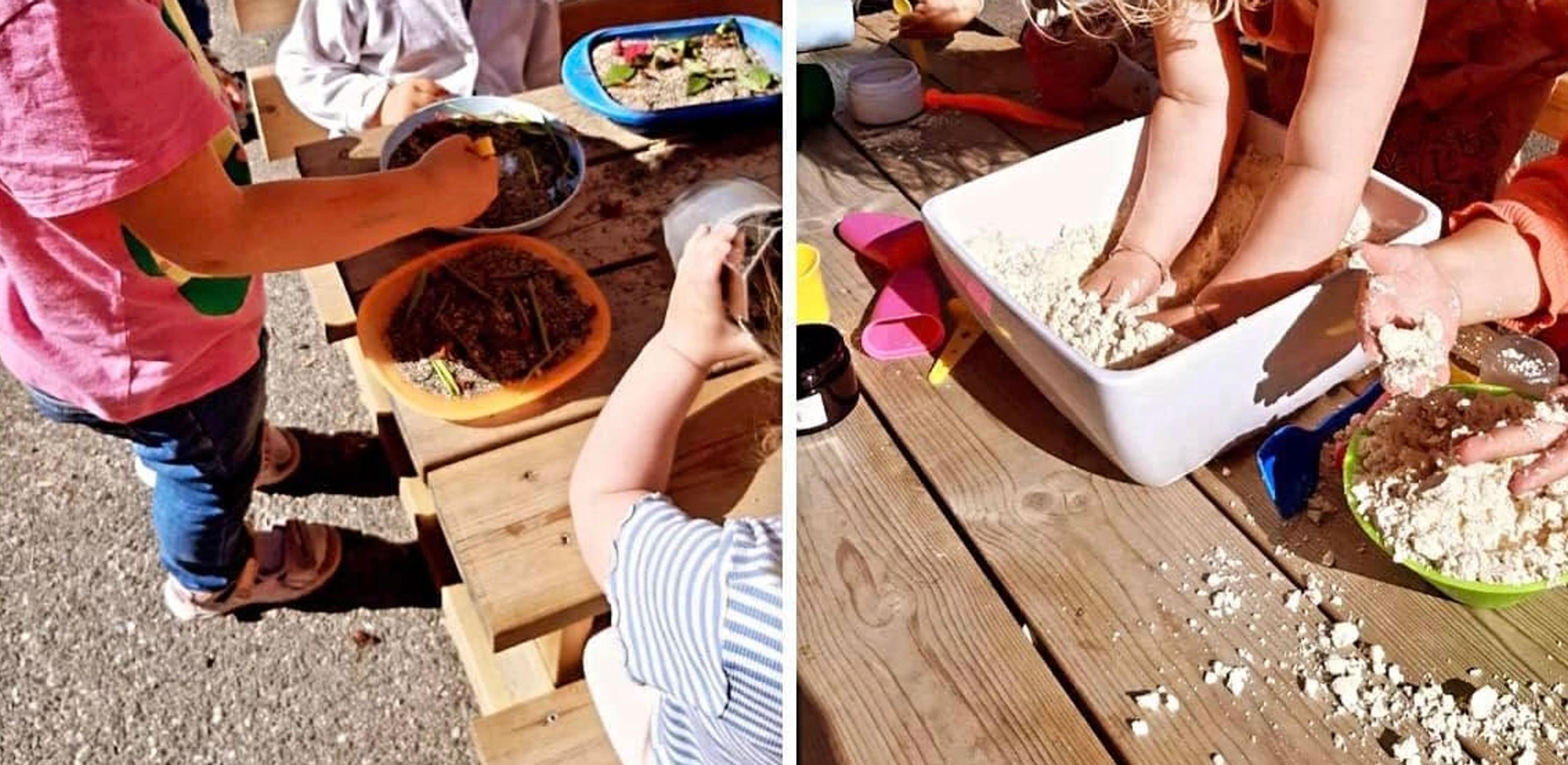 Barn som leker sammen i Espira Årosfjellet