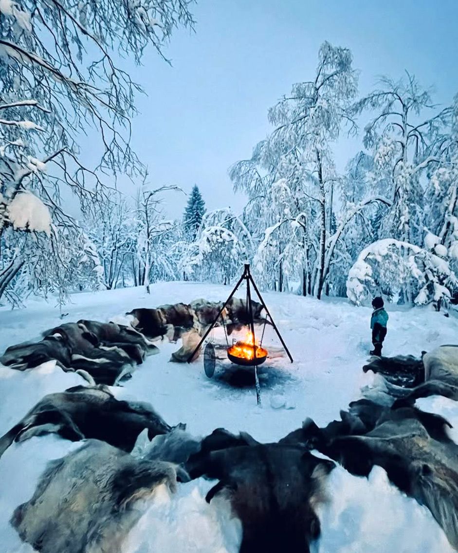 Bålpanne i skogen ved Tomm Murstad friluftsbarnehage