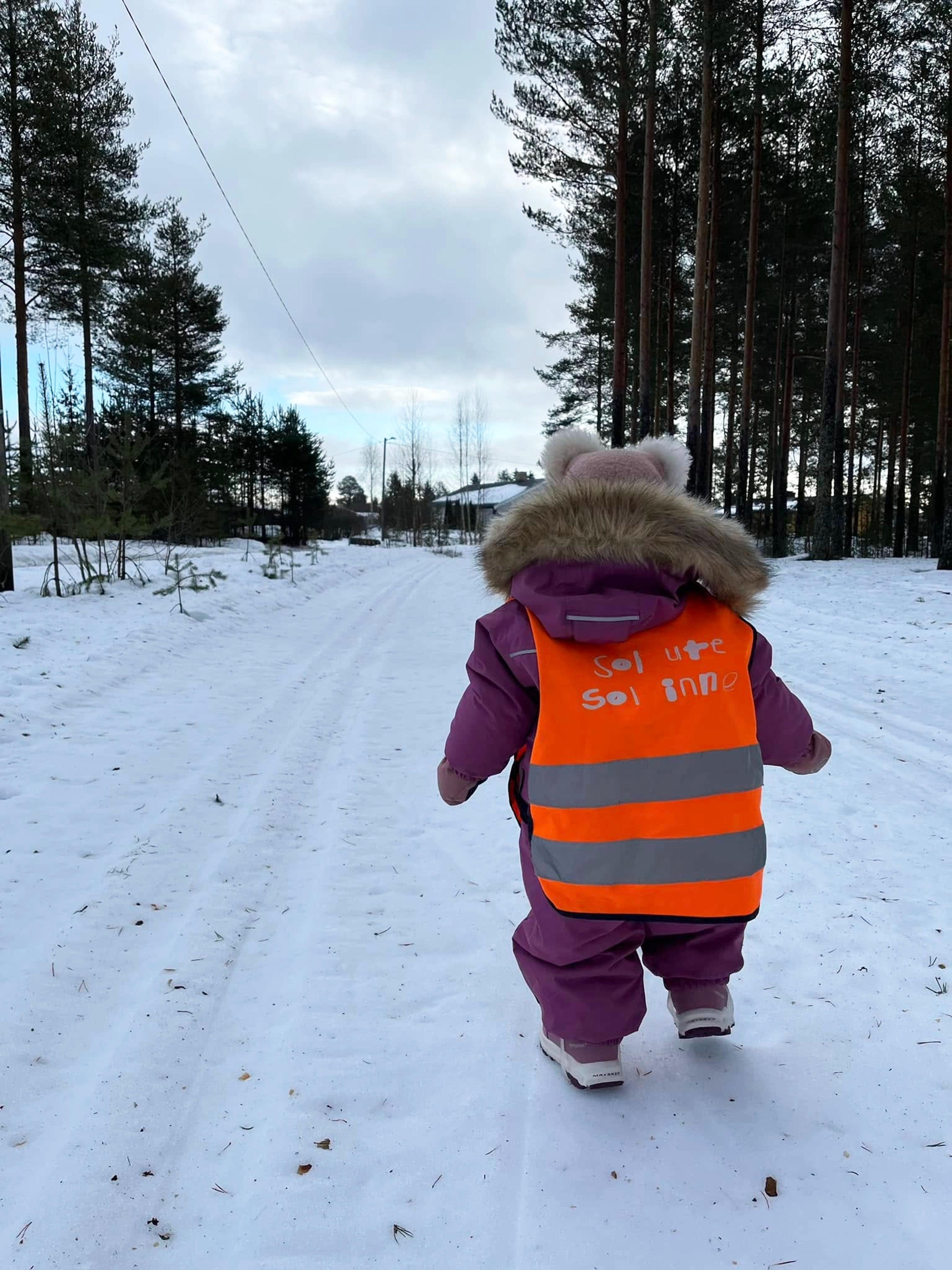 Barn på tur i Espira Nordmo