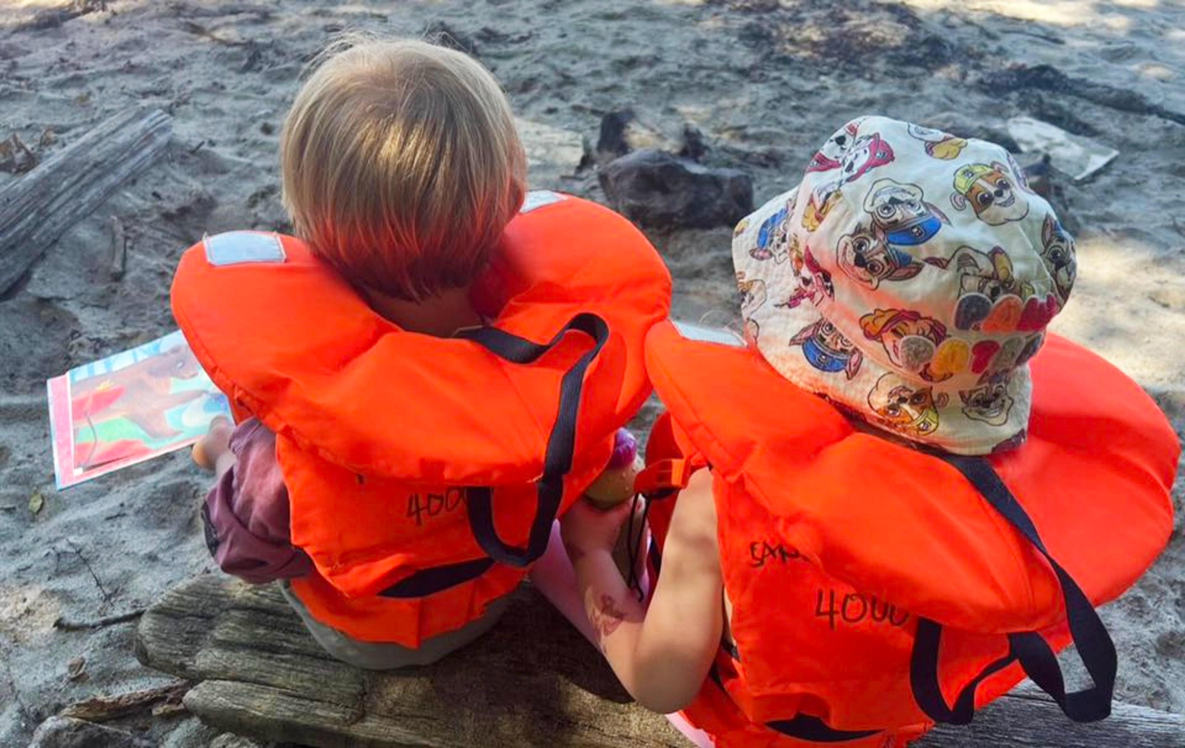 Barn på stranden - Espira Sandtoppen