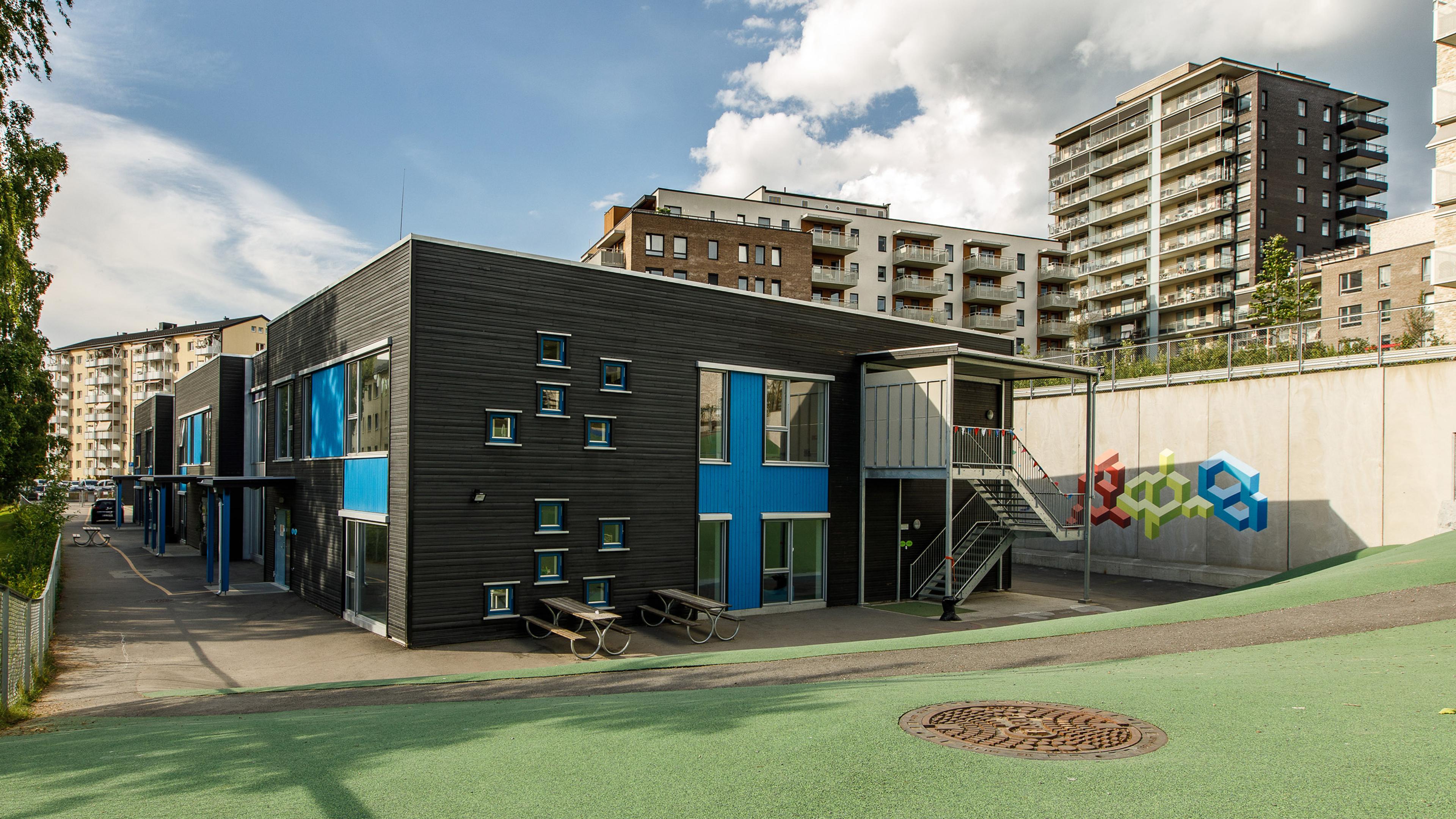 Fasade Grefsen Stasjon Barnehage i Oslo