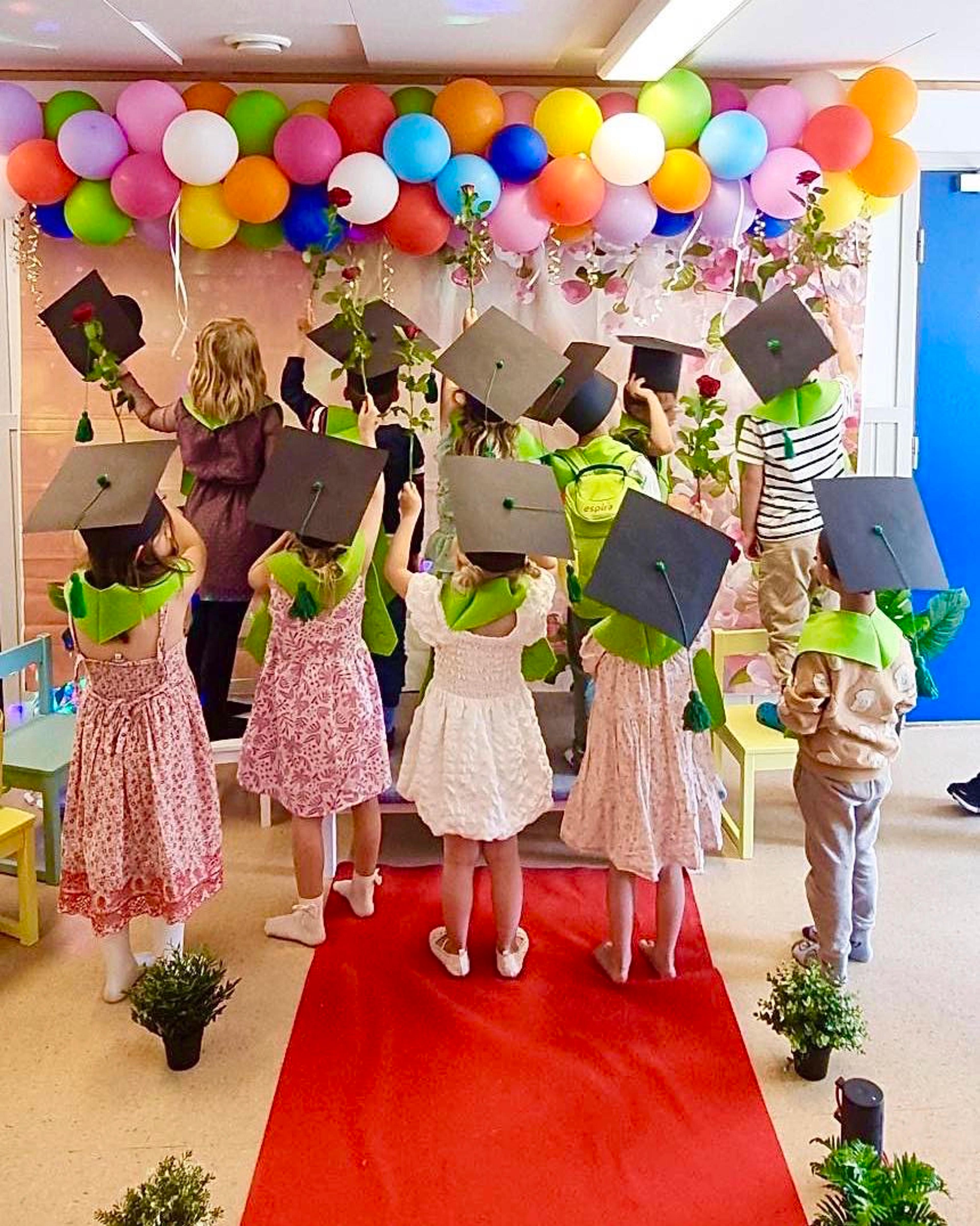 Skolespirer som har avslutning i Espira Kuventræ barnehage