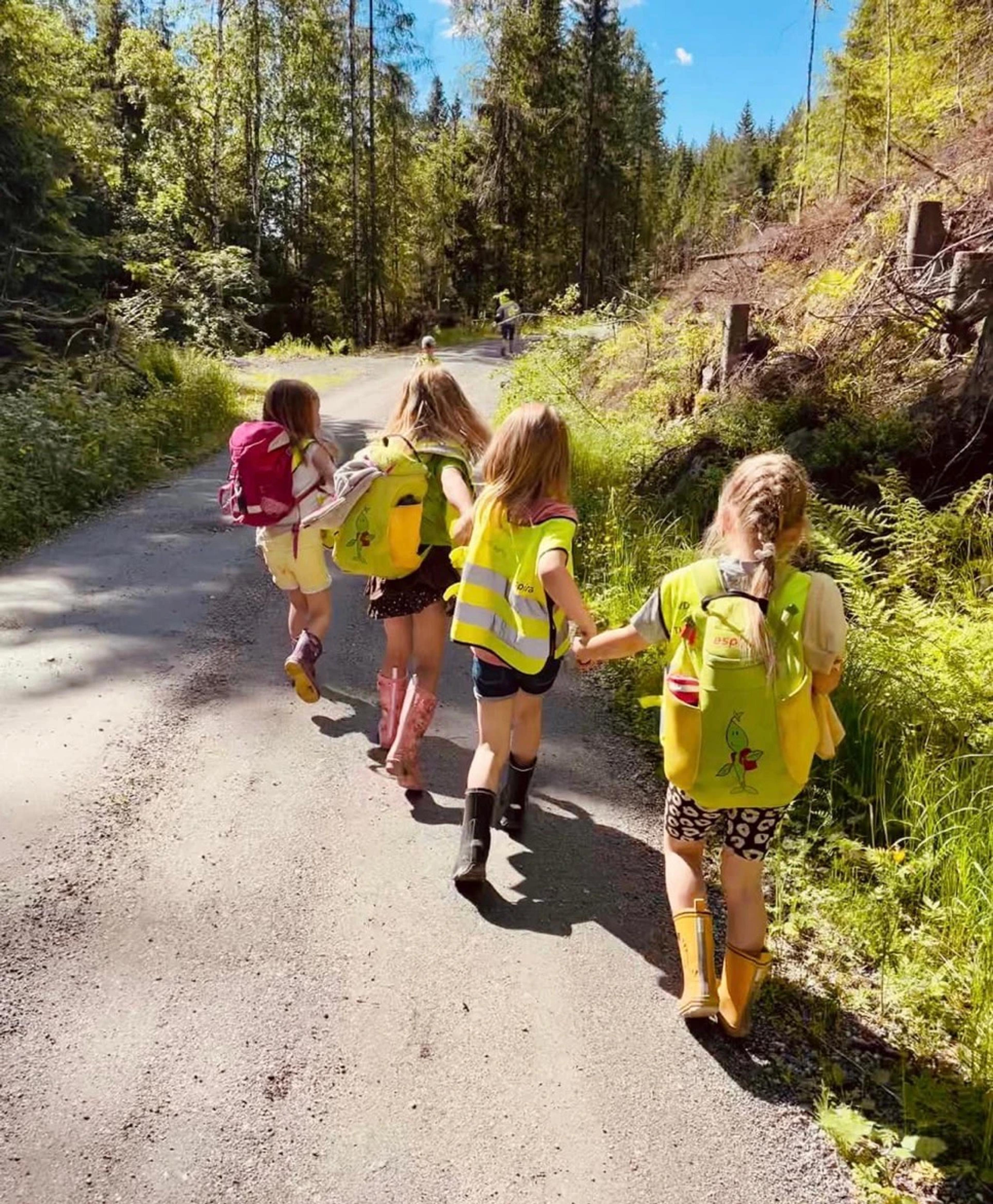 Skolespirer på tur i Espira Brådalsfjellet