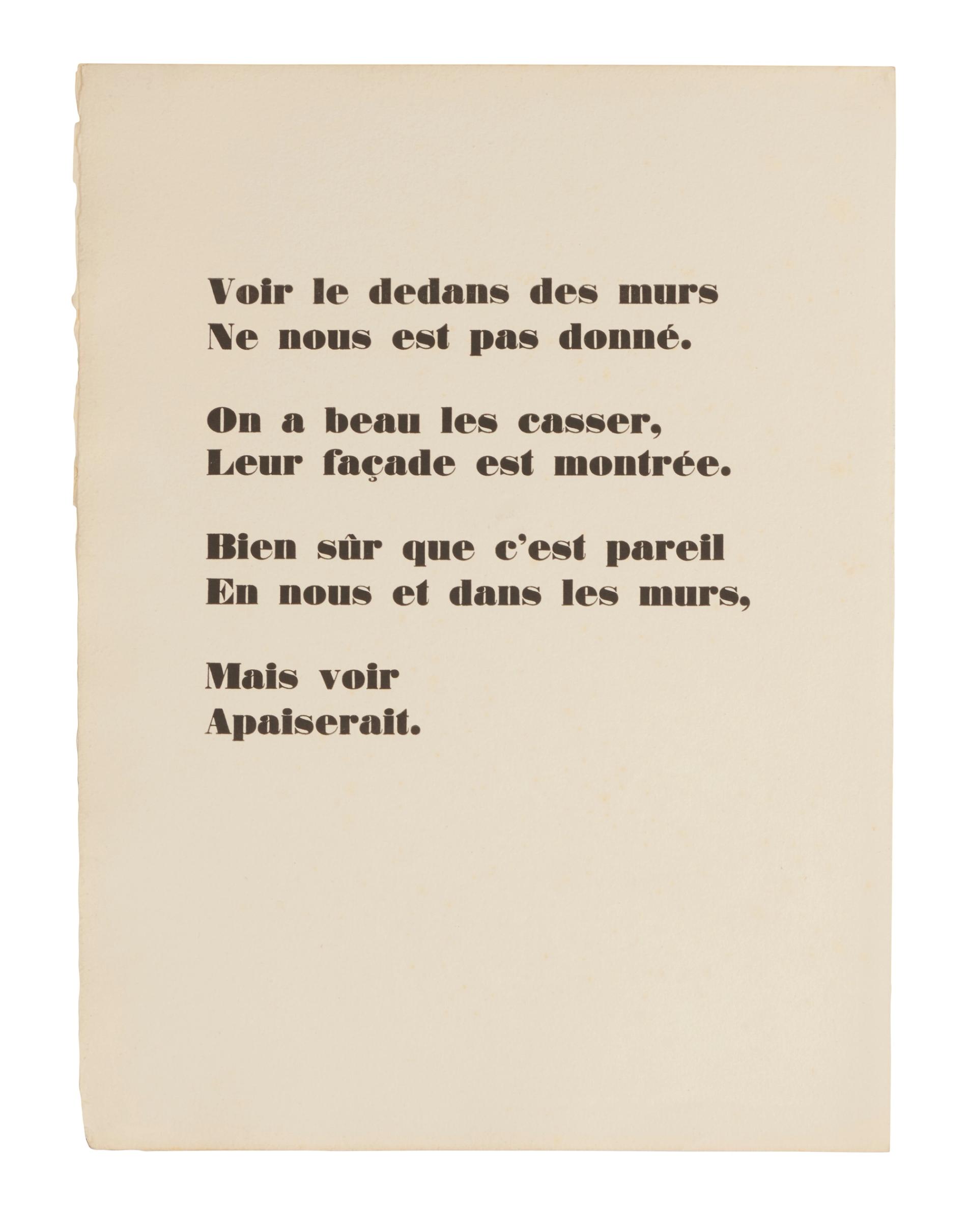 Jean Dubuffet, "Homme et Mur" Lithograph no.7/192, 1950