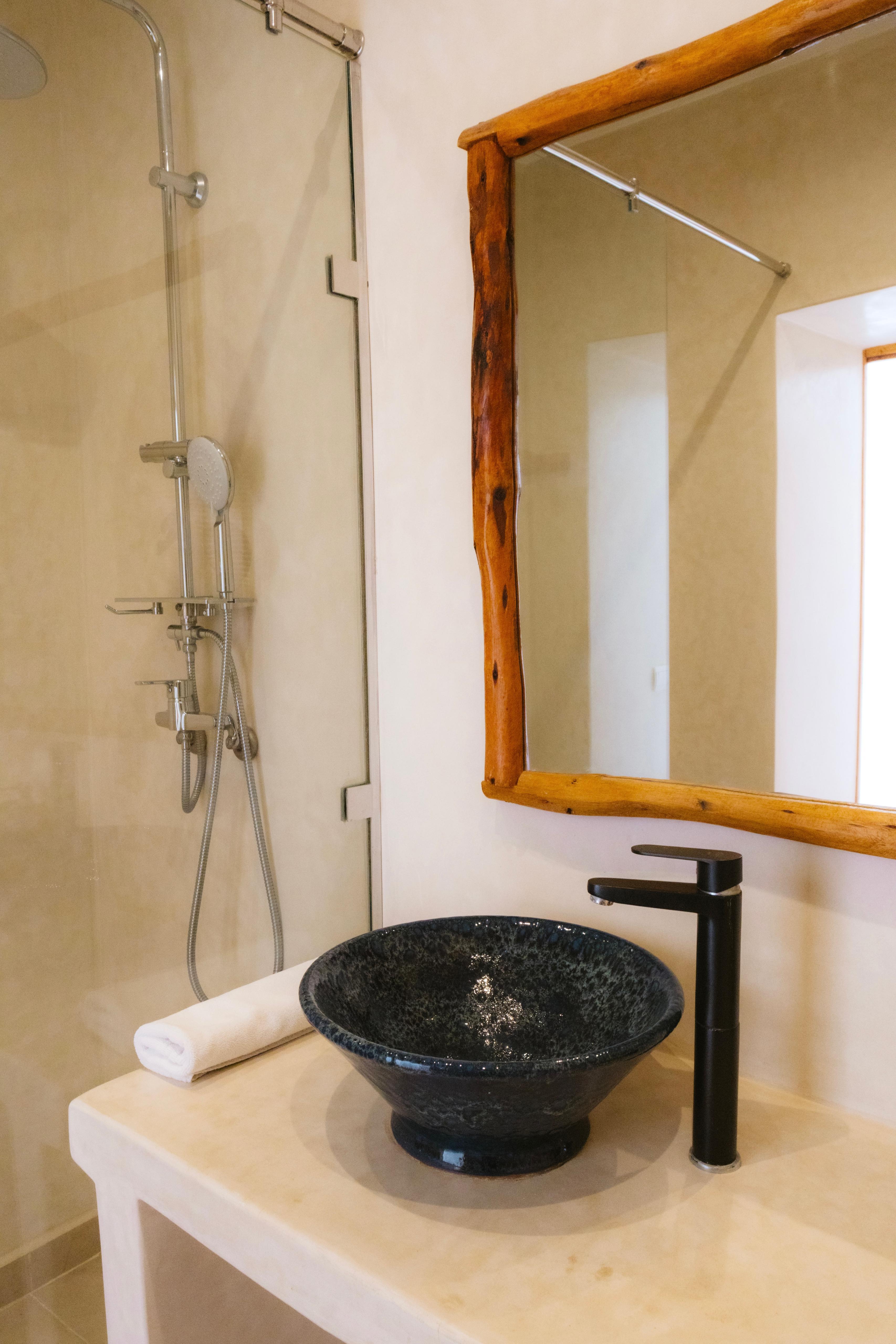 Ensuite bathroom in the shared room of 4, Tamraght surf house