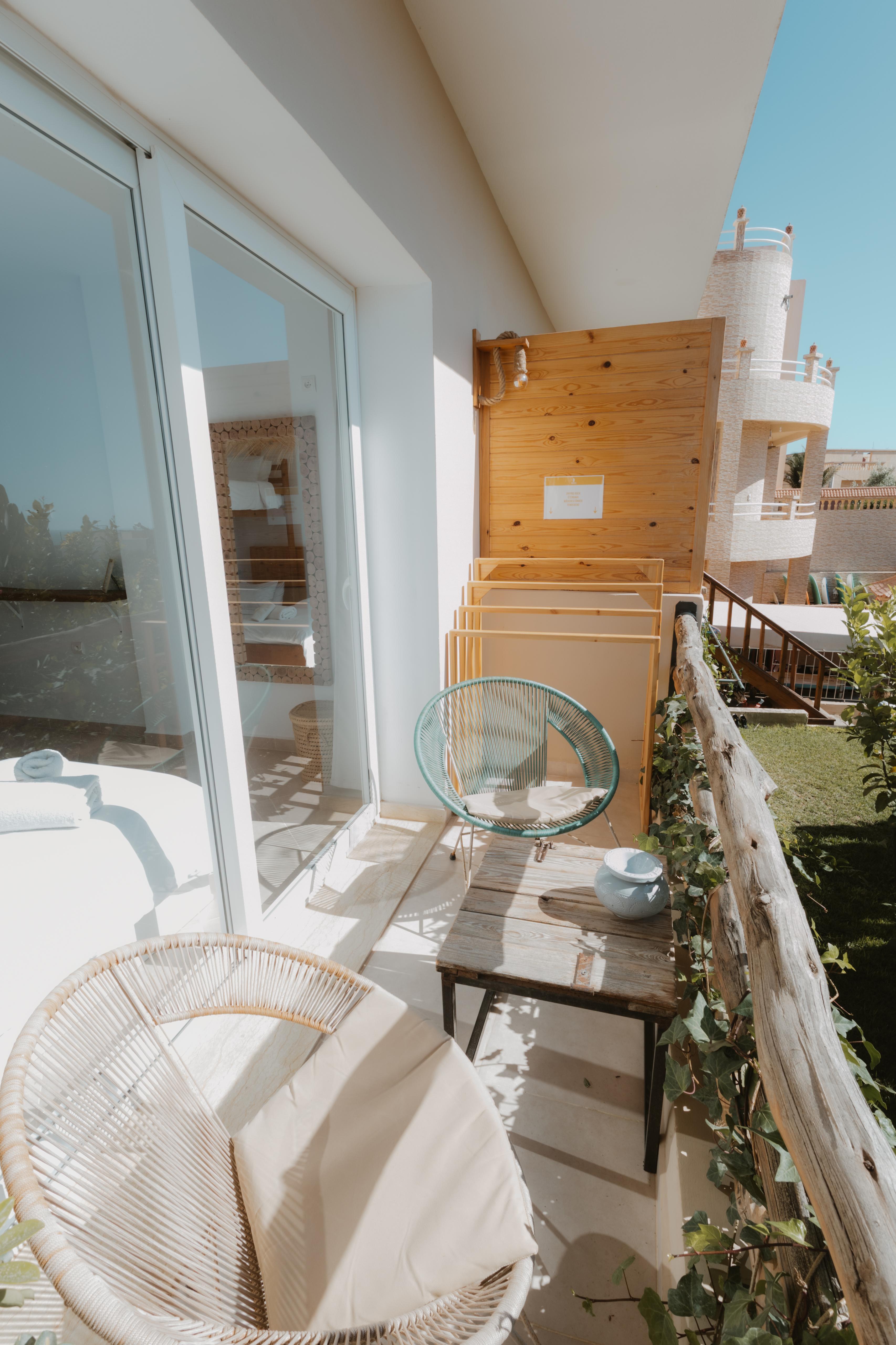 Balcony view from the shared room of 4, Tamraght surf house