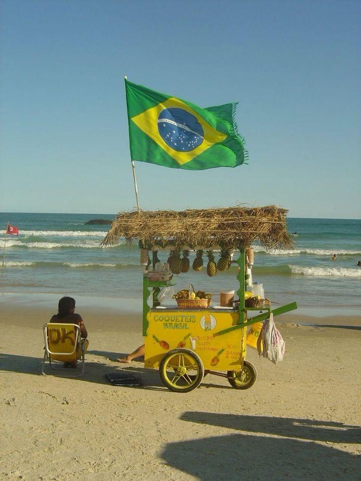 Seller on the Brazil beach
