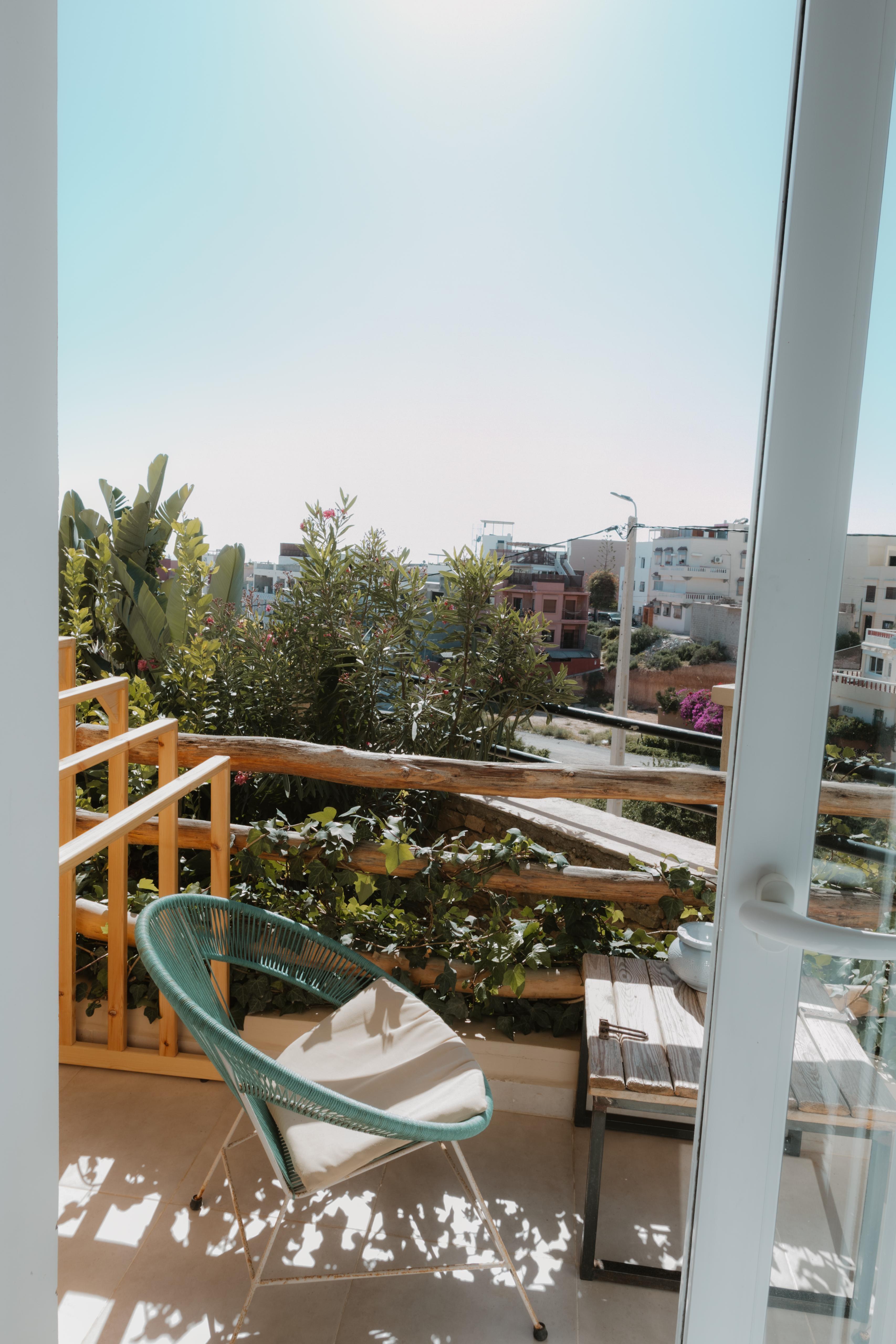 Balcony view from the shared room of 4, Tamraght surf house