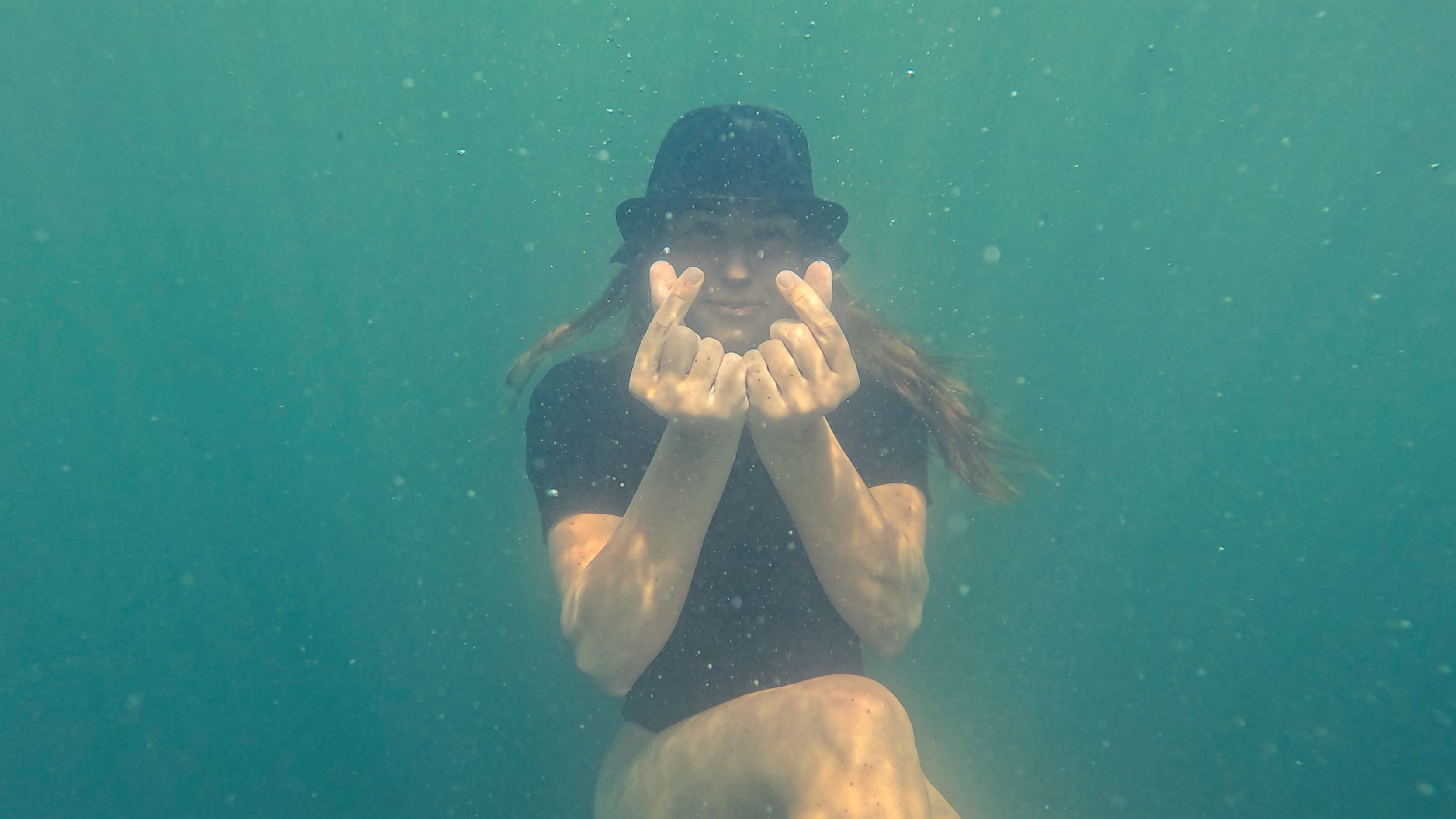 Underwater portrait of Diana, the Sea Me Smile co-founder