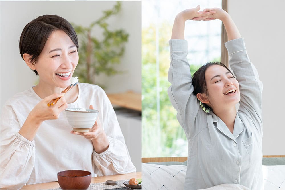 リラックスする女性