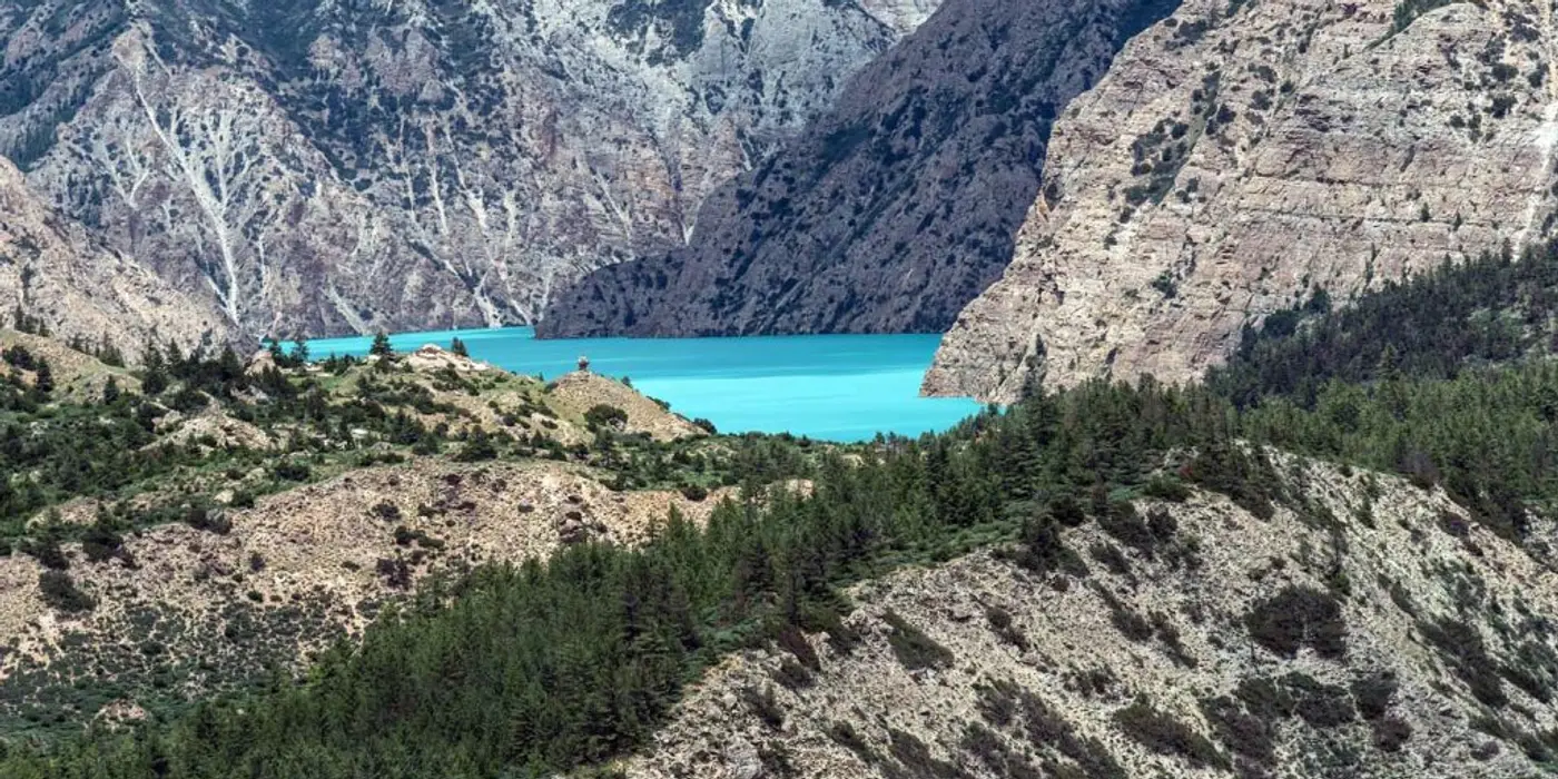 Glimpse of Phoksundo Lake