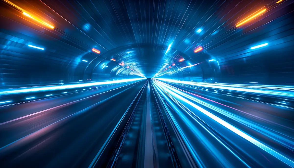Tunnel Lights In Motion