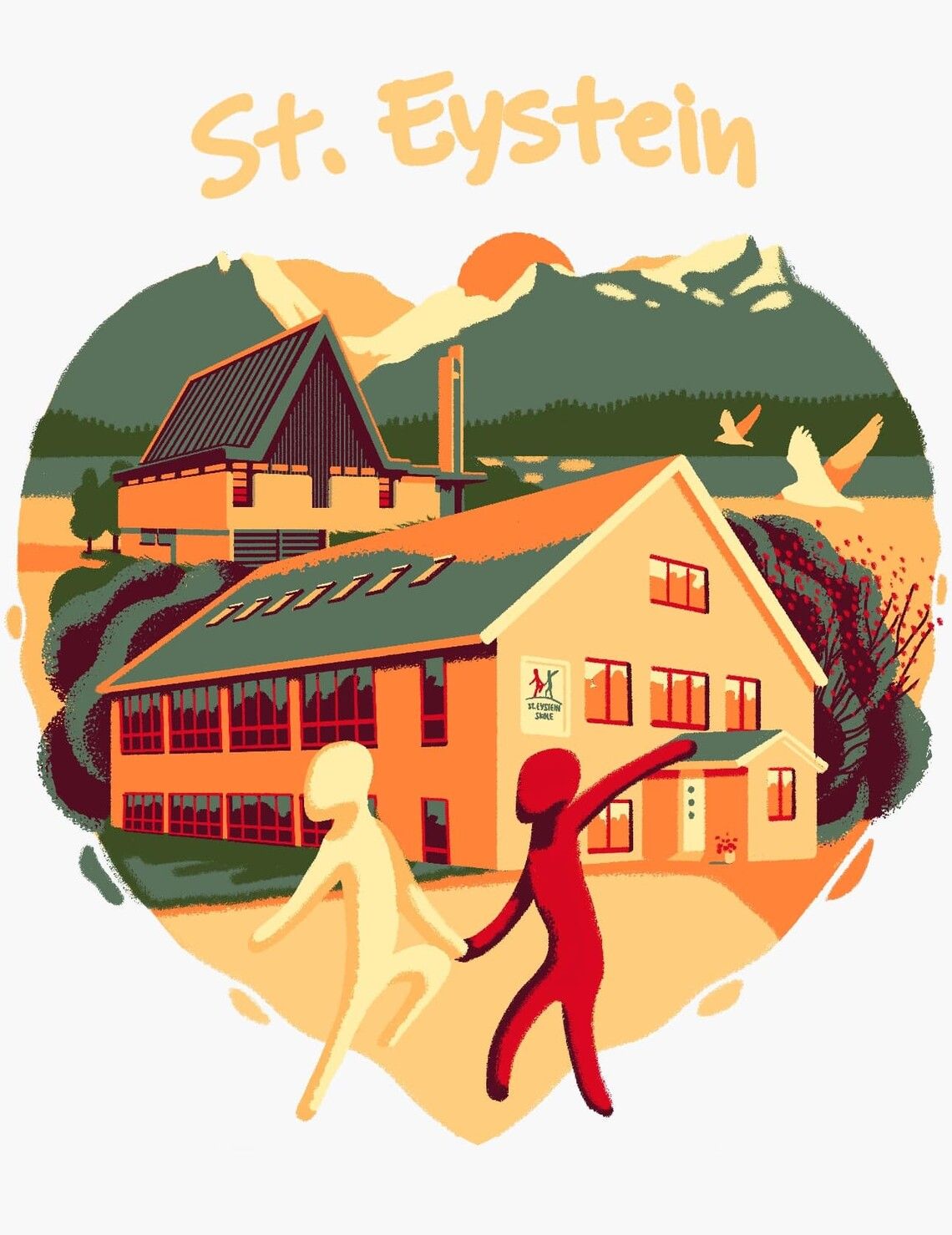 St. Eystein skole, Kunsttrykk 