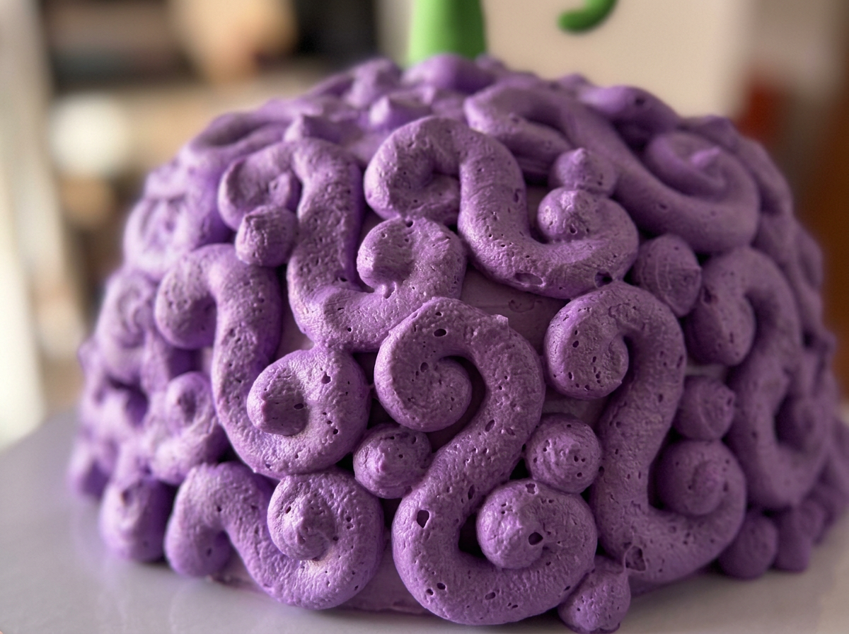 One Piece Devil Fruit Cake — closeup view