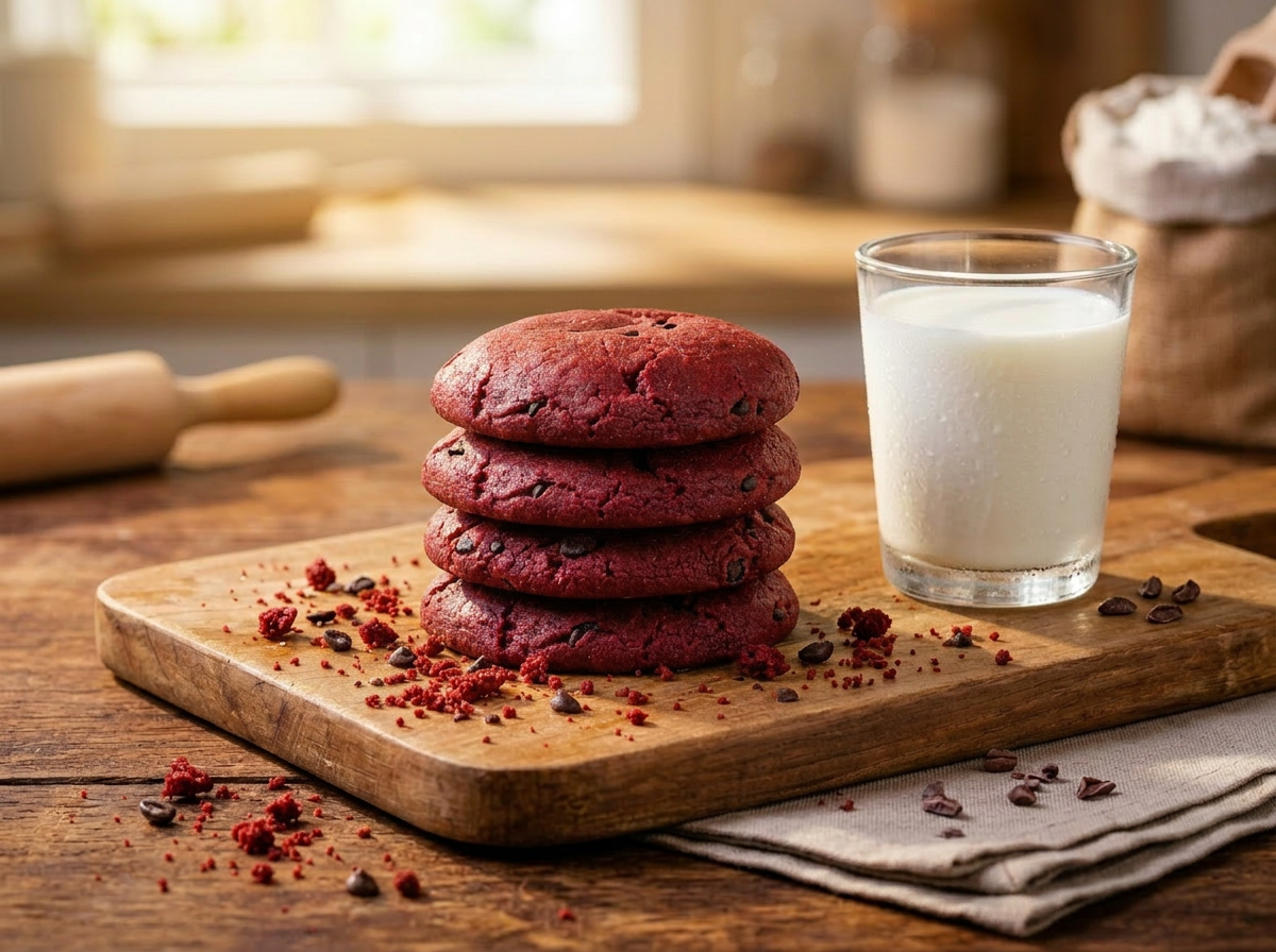 Red Velvet Cheesecake Cookies