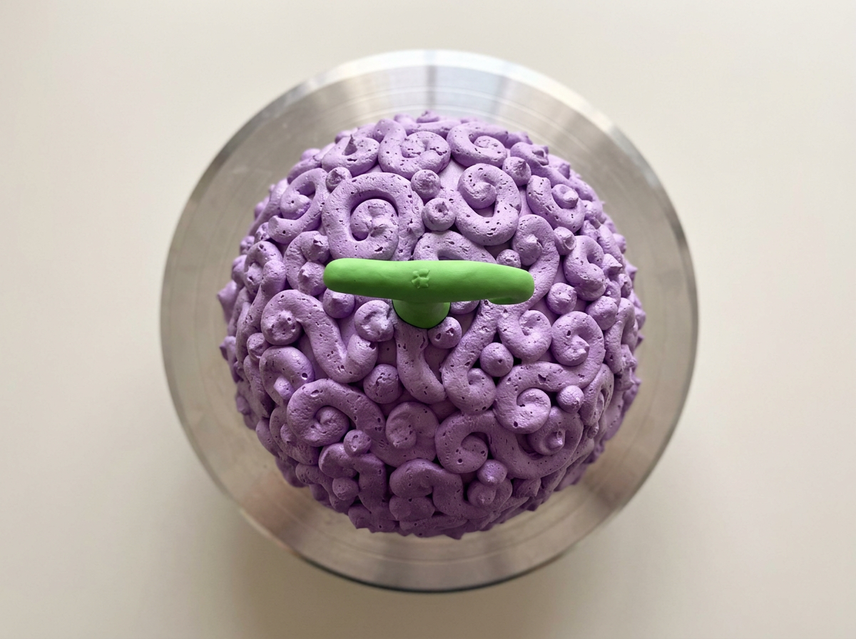 One Piece Devil Fruit Cake — topdown view