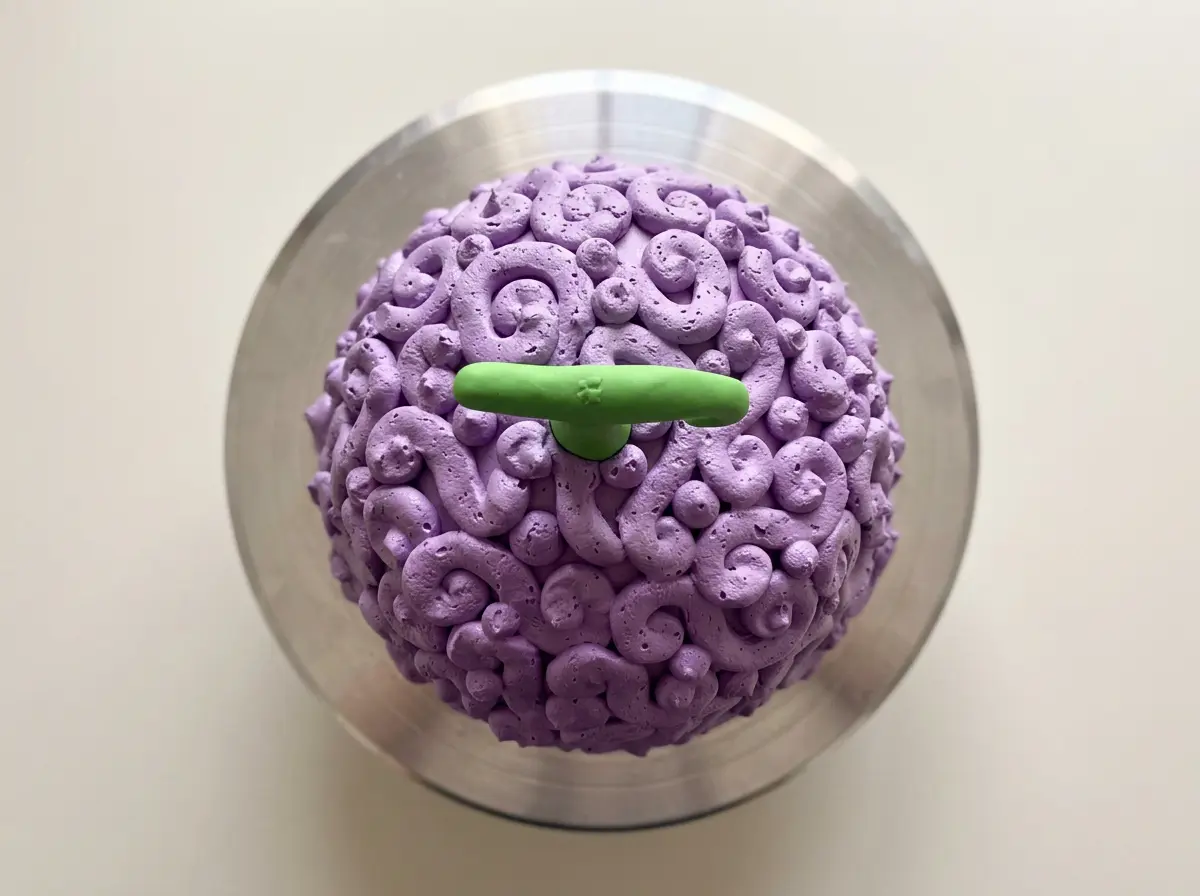 One Piece Devil Fruit Cake — topdown view