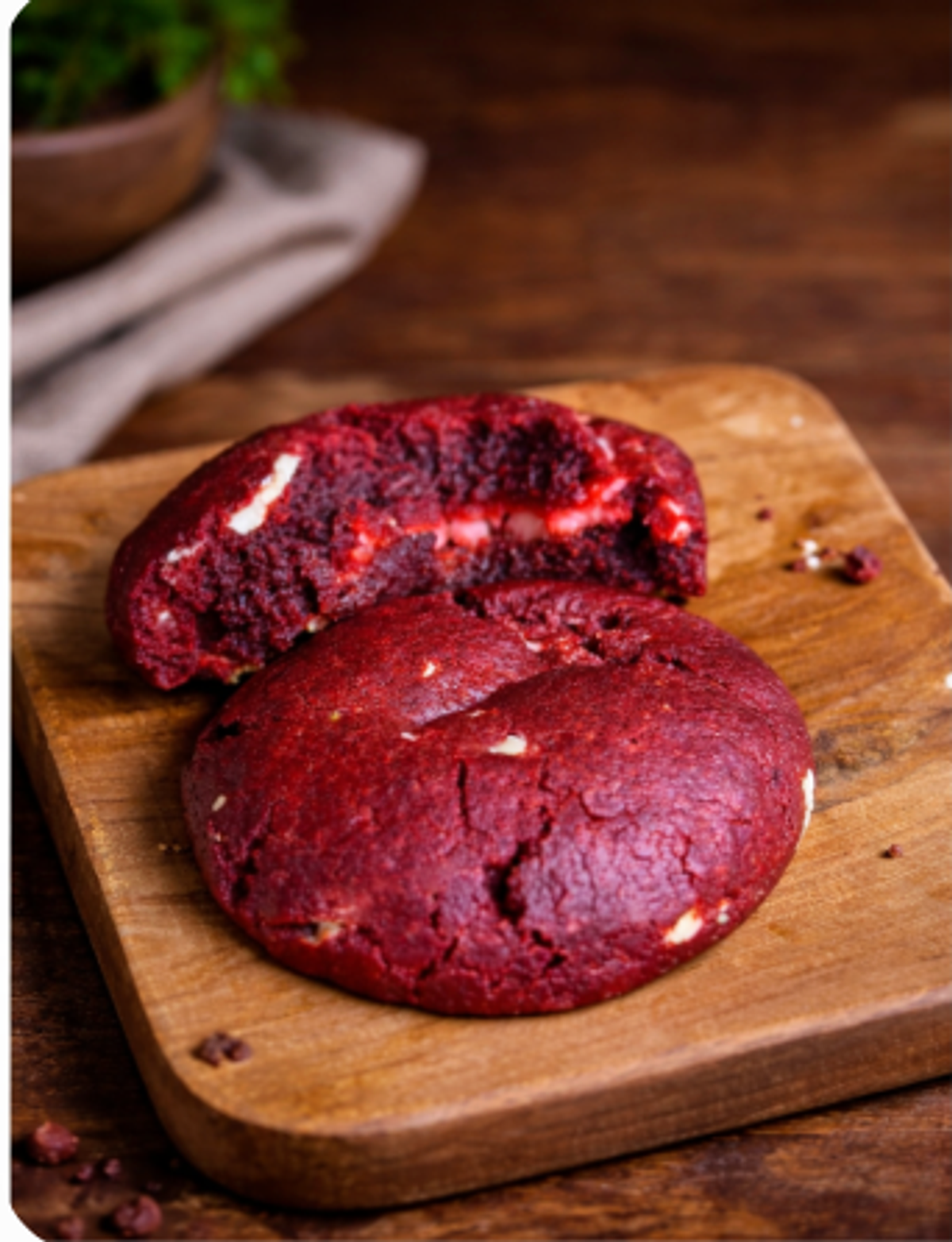 Red Velvet Cheesecake Cookies